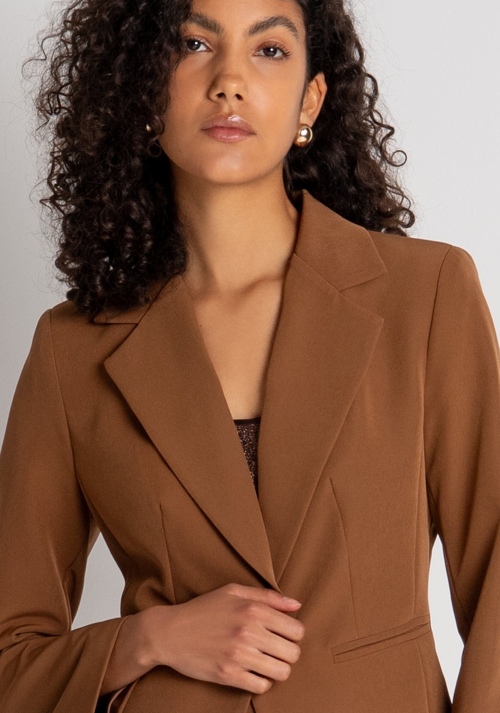 Blazer regular monopetto FRACOMINA — immagine 3 di 6