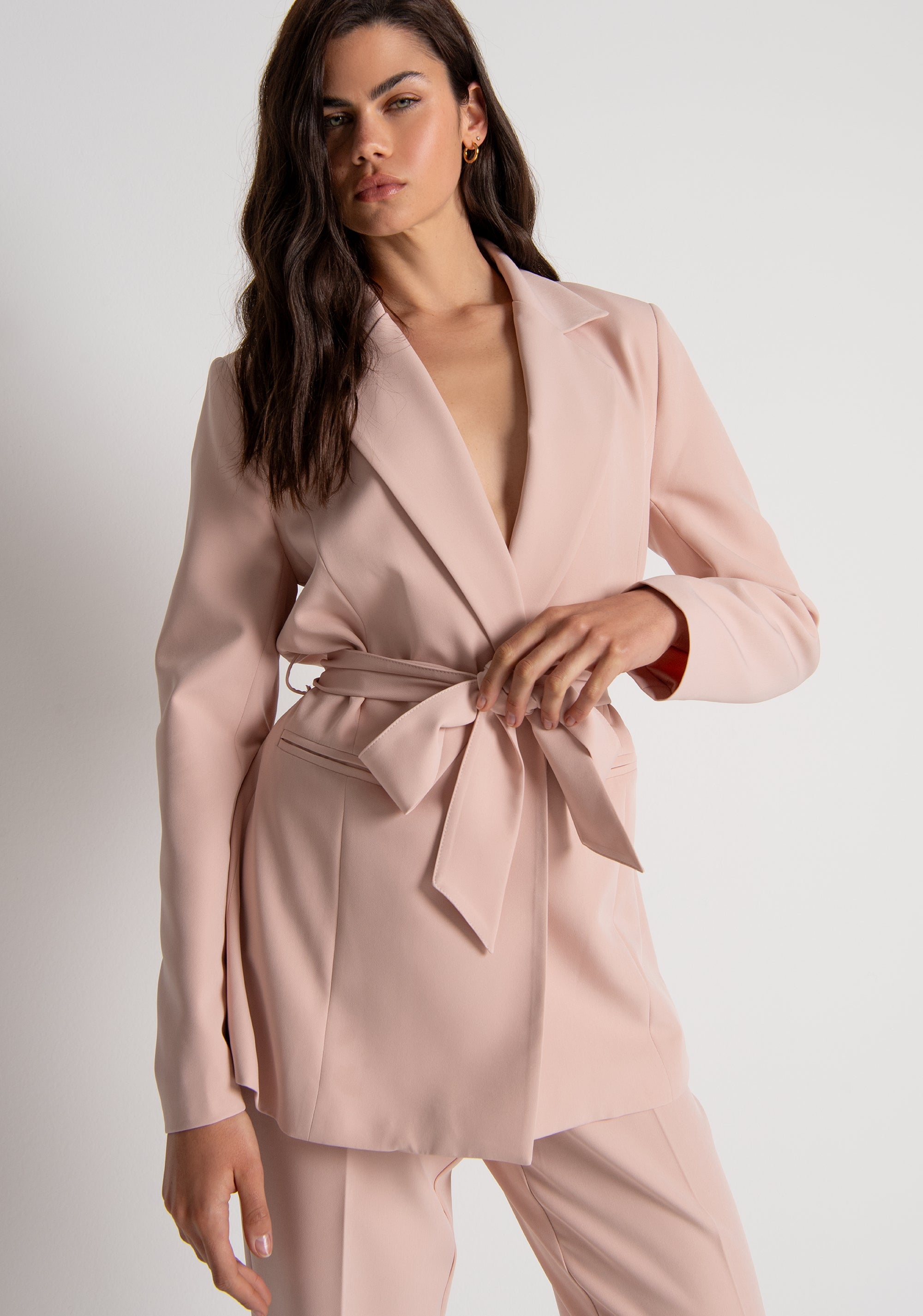 Blazer regular doppiopetto con fusciacca in vita FRACOMINA — immagine 2 di 6