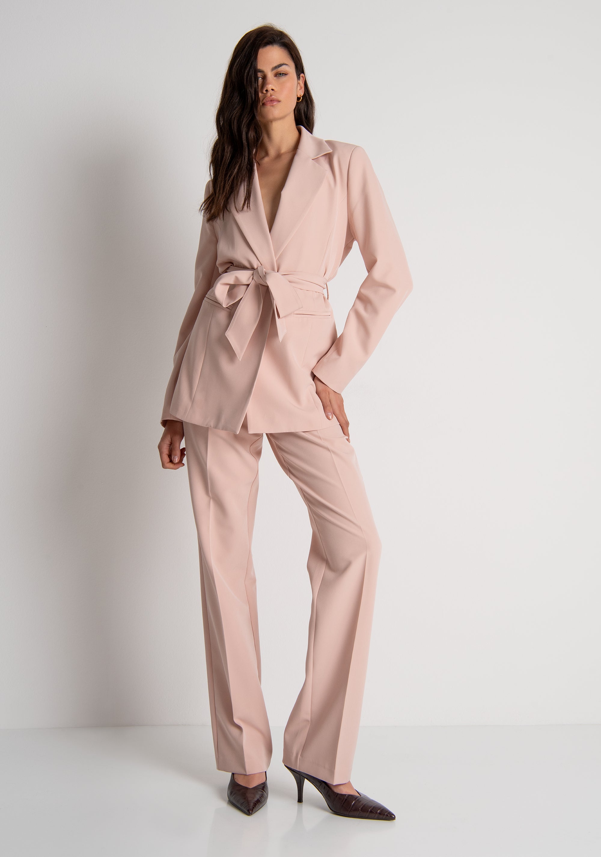 Blazer regular doppiopetto con fusciacca in vita FRACOMINA — immagine 1 di 6