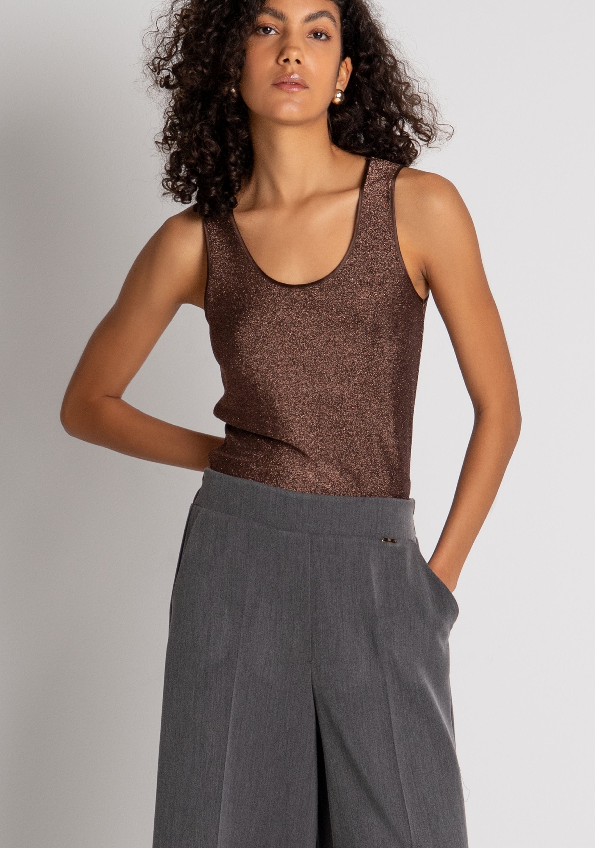 Pantalone flare a vita alta FY26WV3011W76101 FRACOMINA