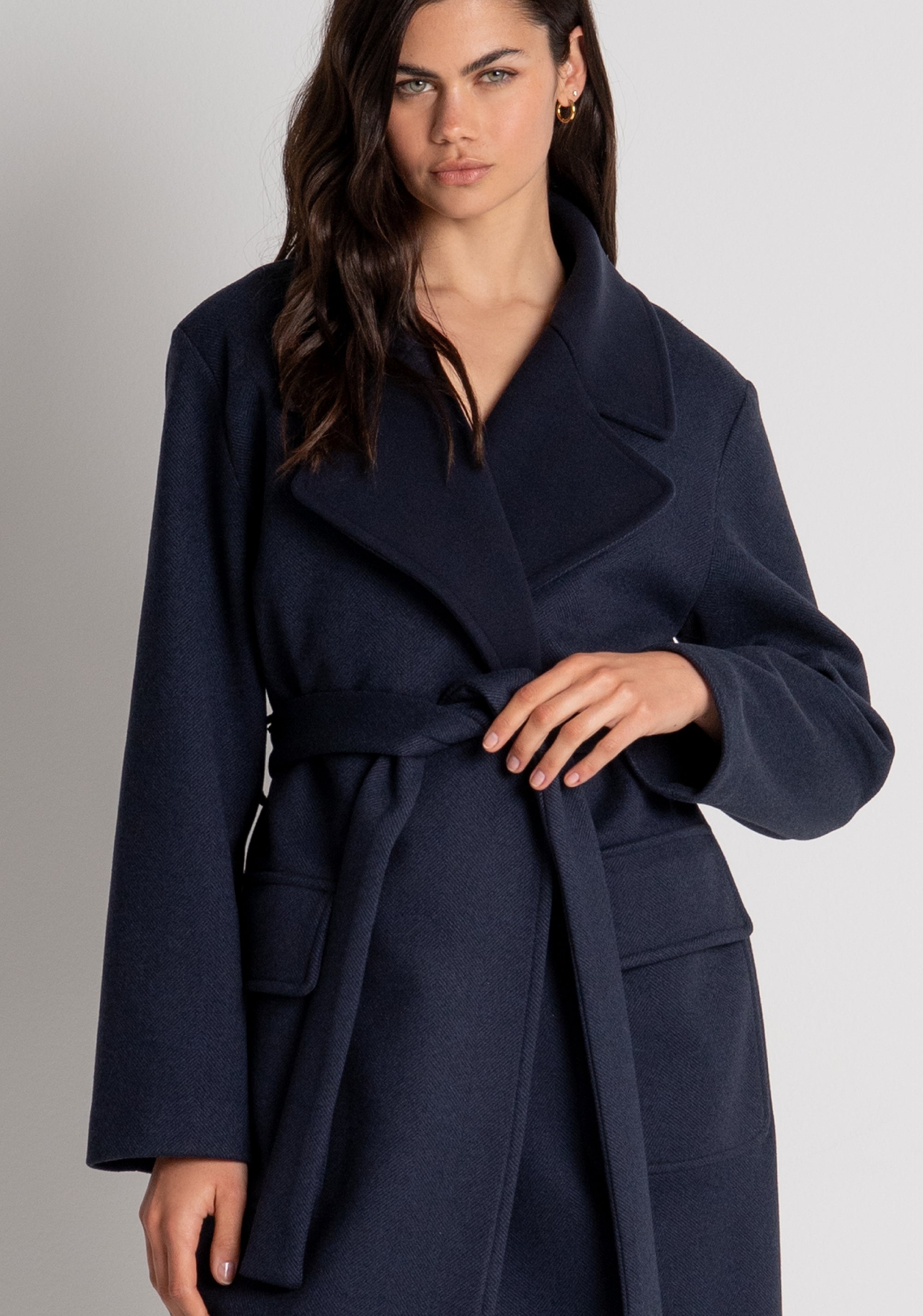 Cappotto regular lungo in panno FZ26WC1001W86401 FRACOMINA