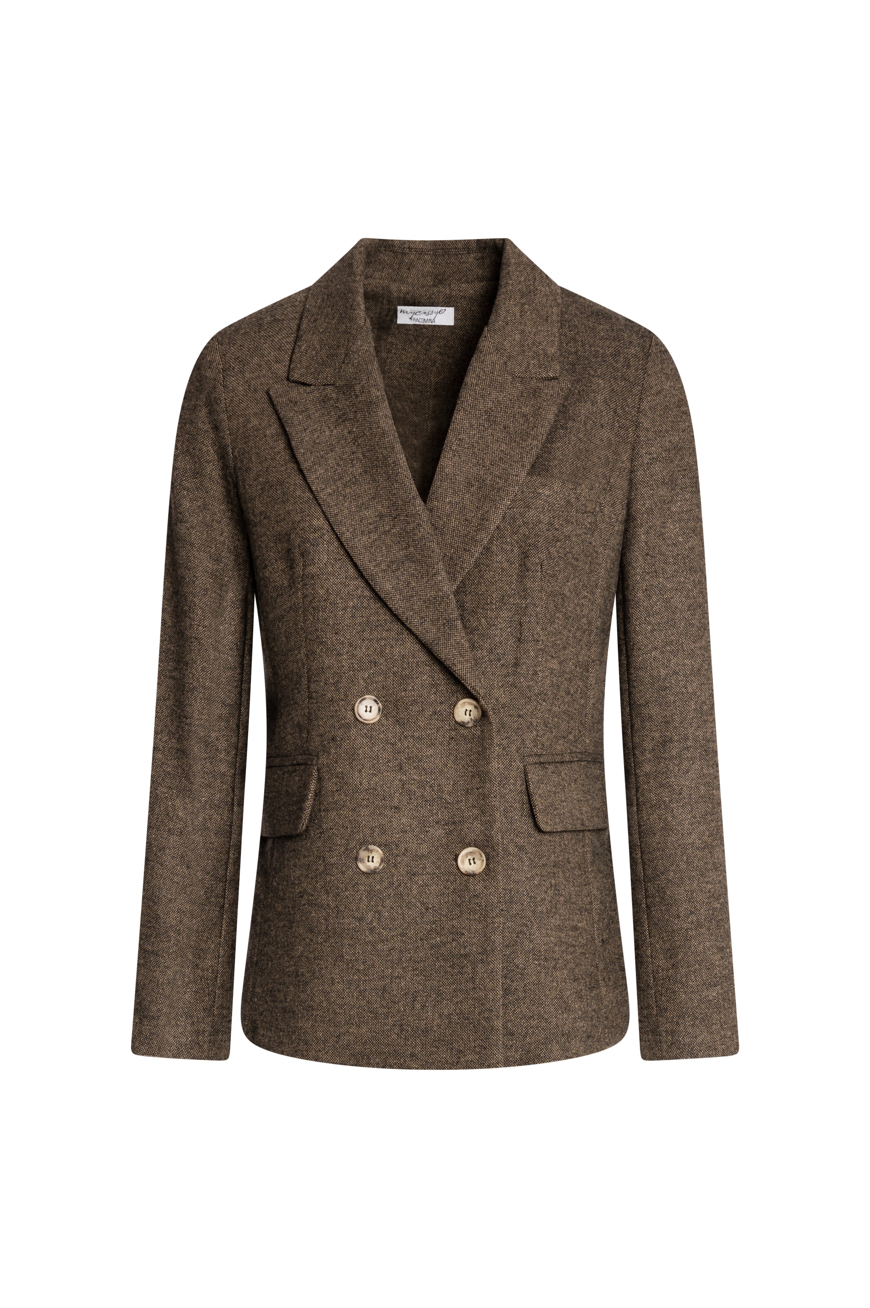 Blazer regular doppiopetto con lana FZ26WJ3001W73601 FRACOMINA