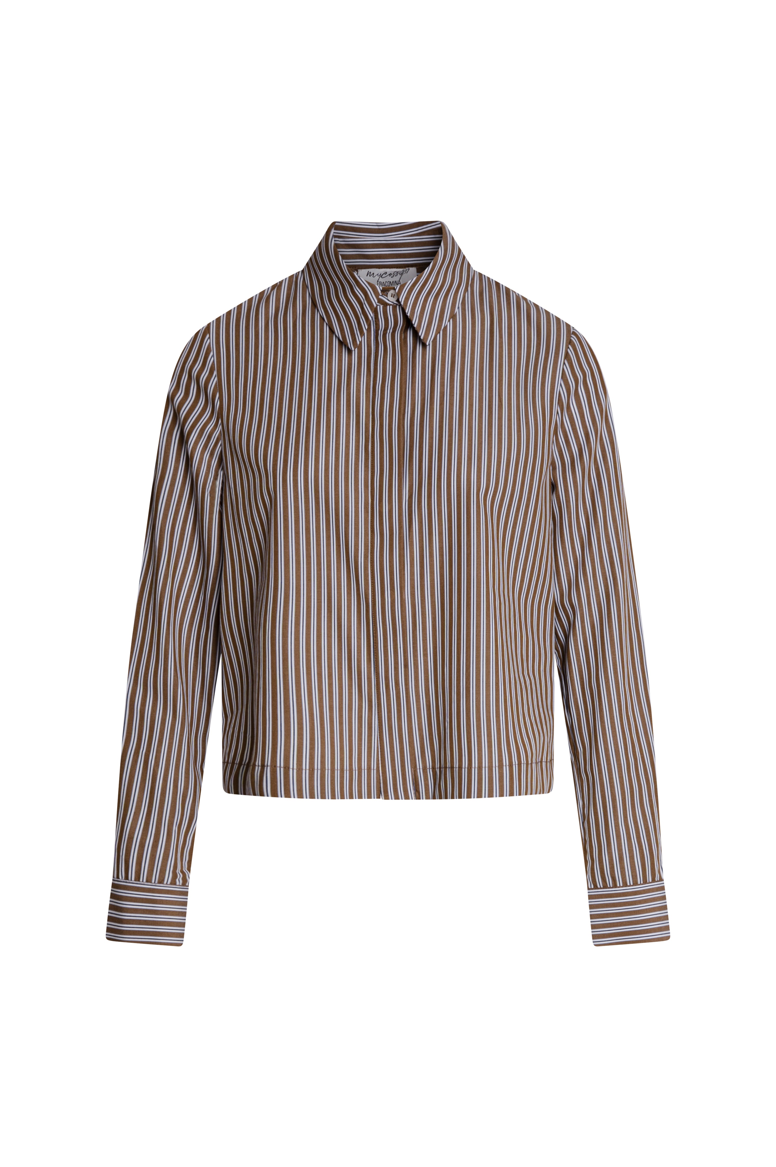 Camicia regular a righe in cotone FZ26WT6001W403N8-KM9 Fracomina
