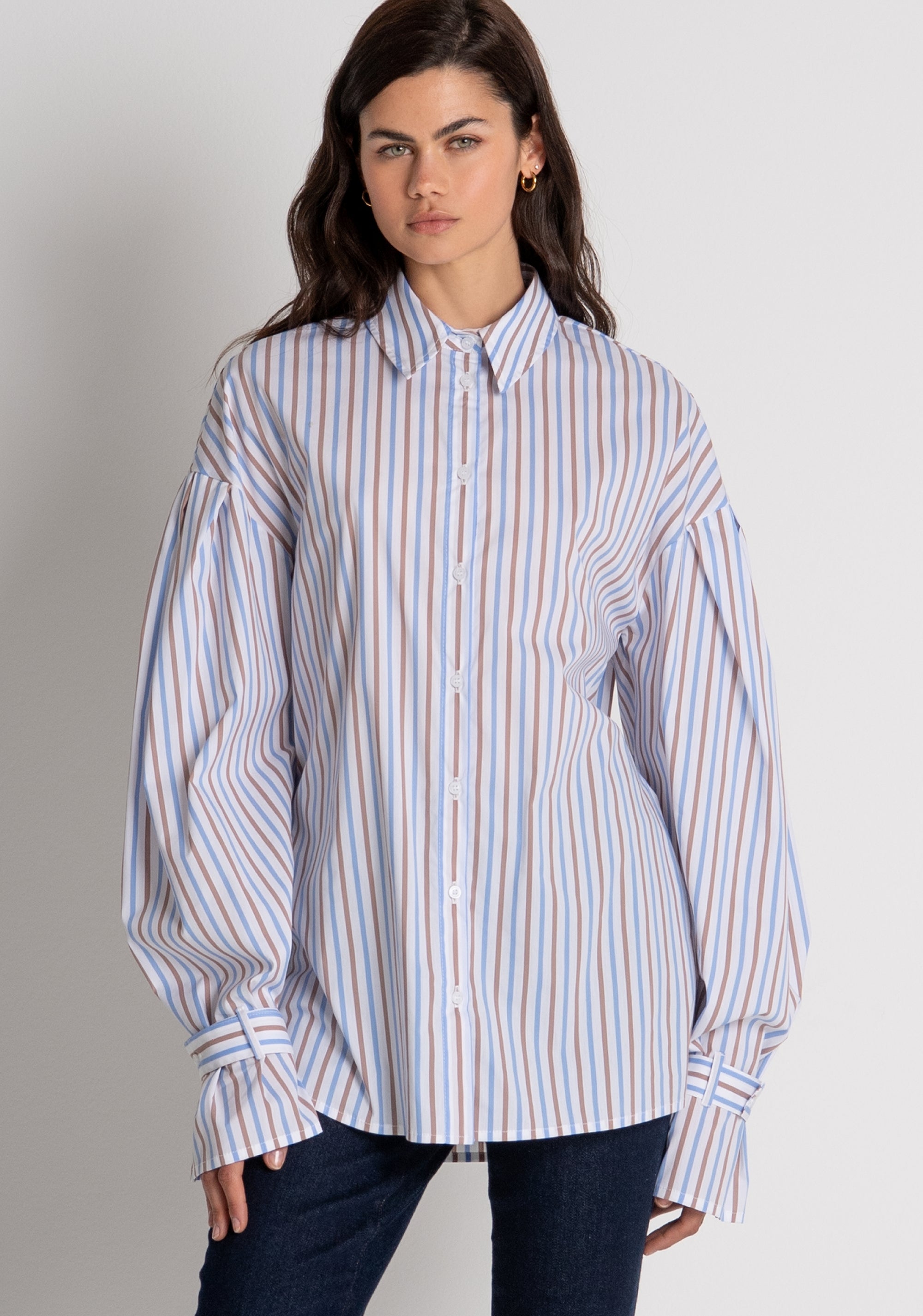 Camicia regular a righe multicolor FZ26WT6002W403N8 FRACOMINA