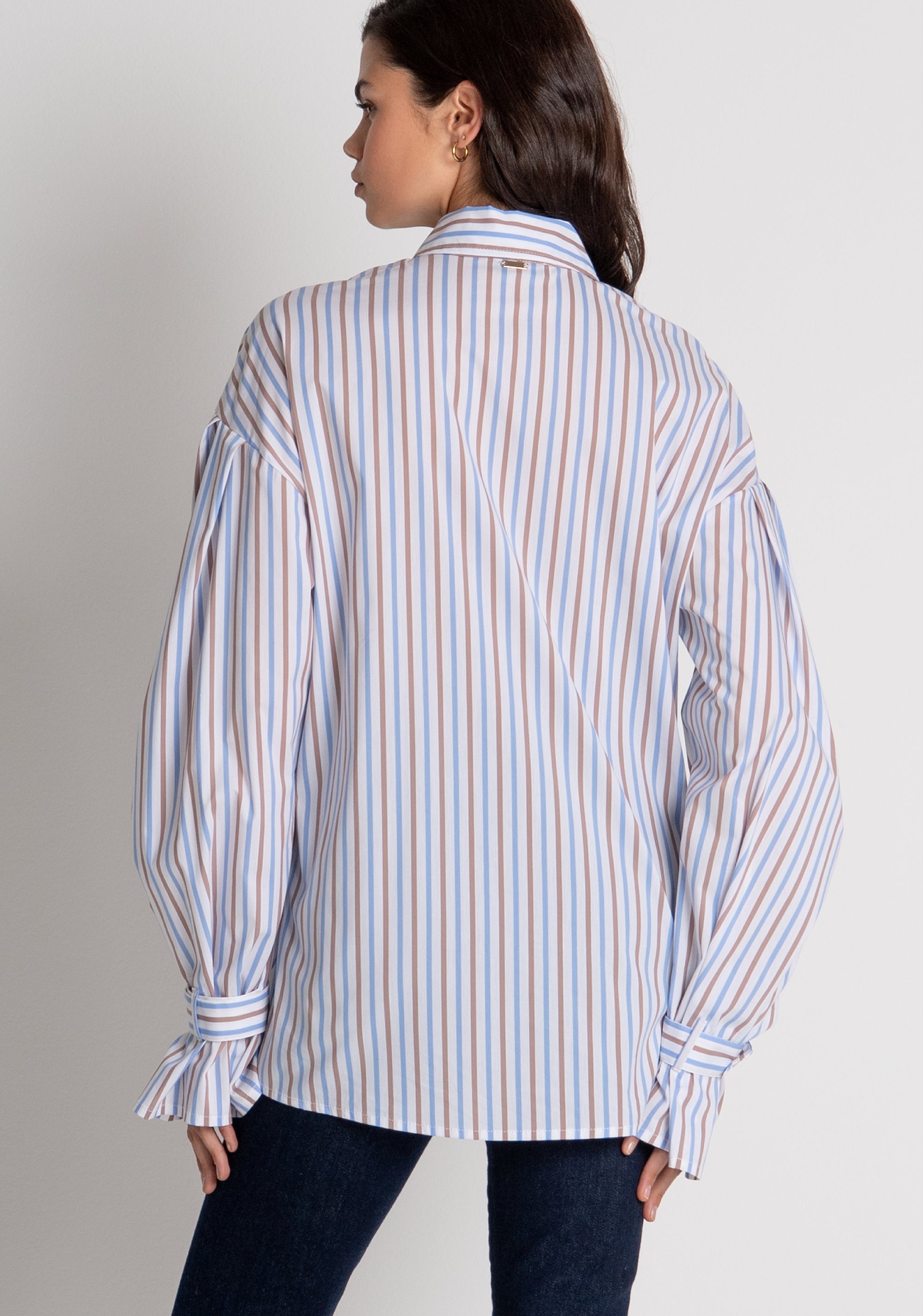Camicia regular a righe multicolor FZ26WT6002W403N8 FRACOMINA