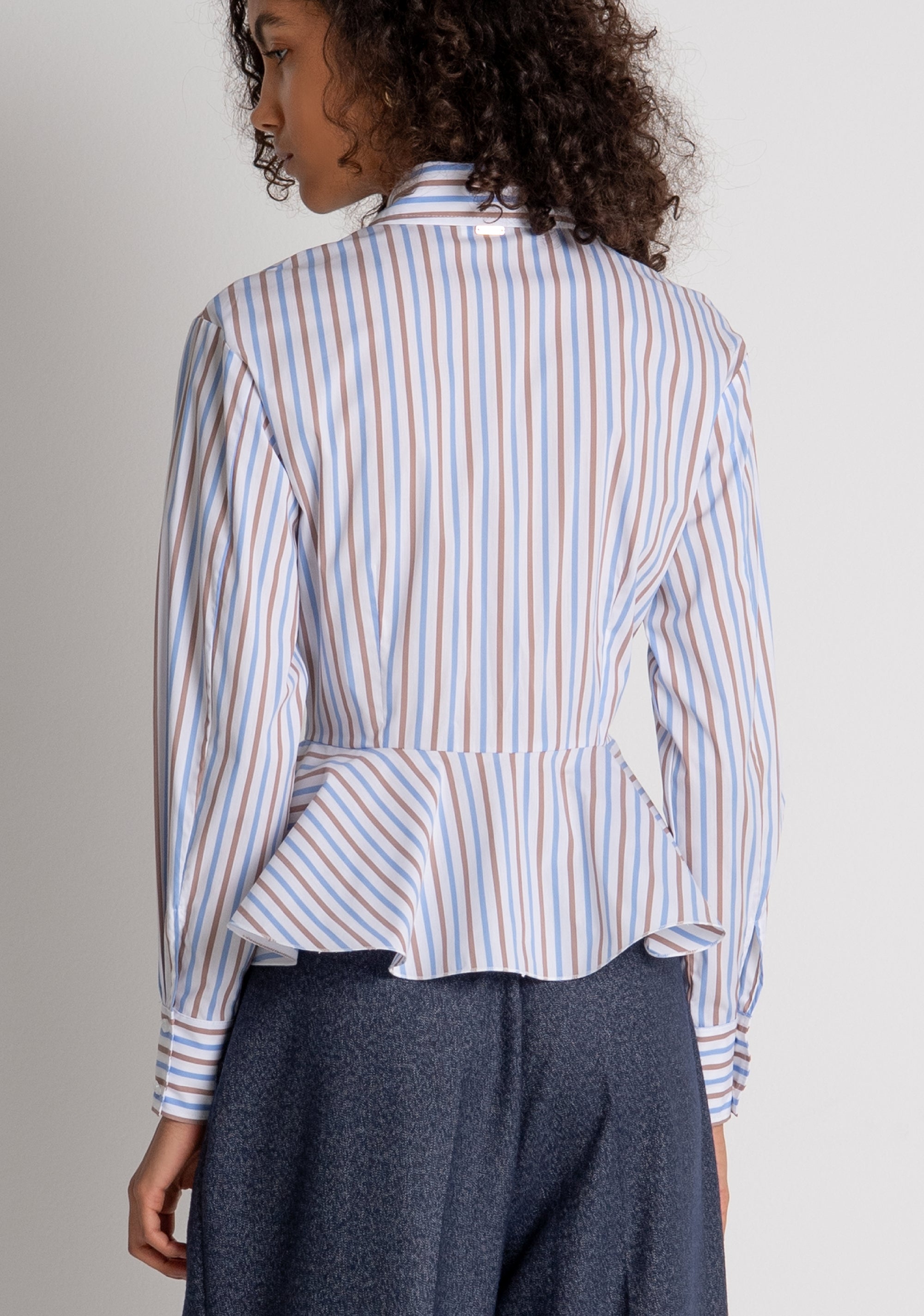 Camicia regular a righe multicolor FZ26WT6003W402N8 FRACOMINA