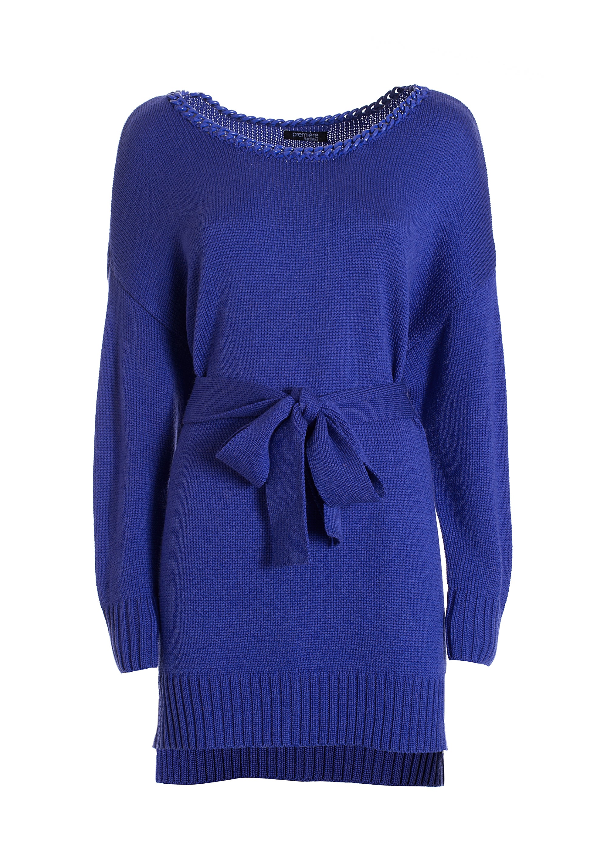 Abito regular midi in maglia in misto lana