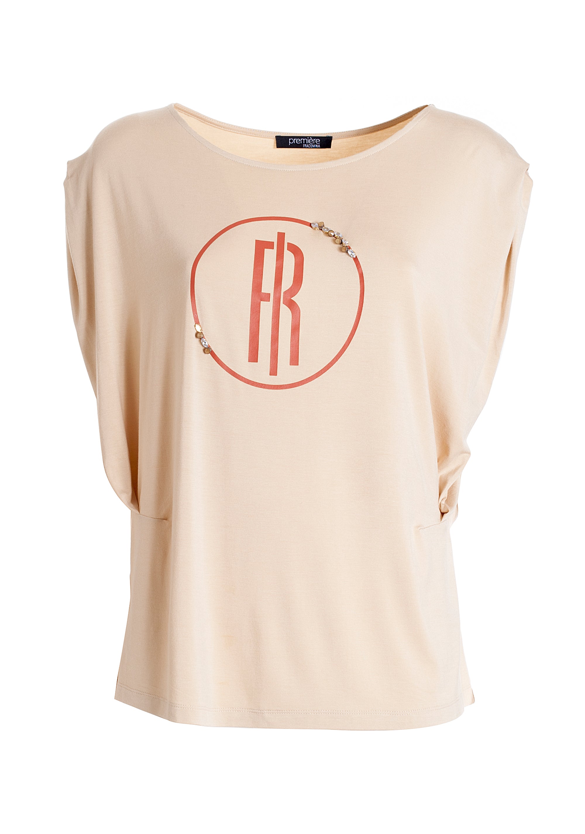 T-shirt ampia in jersey in modal stretch