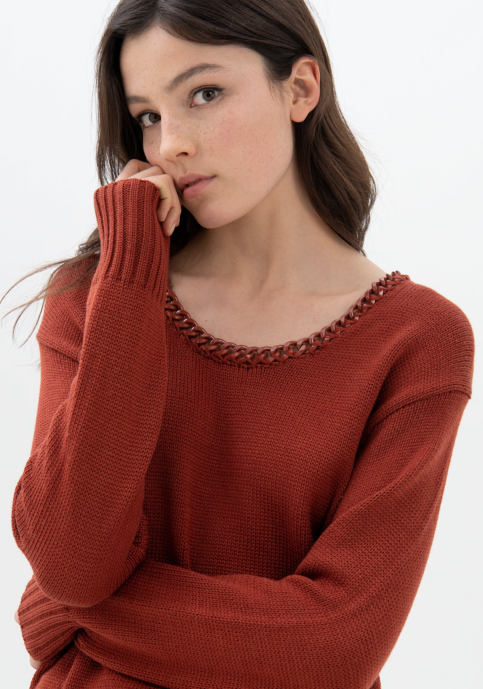 Maglia regular con lana