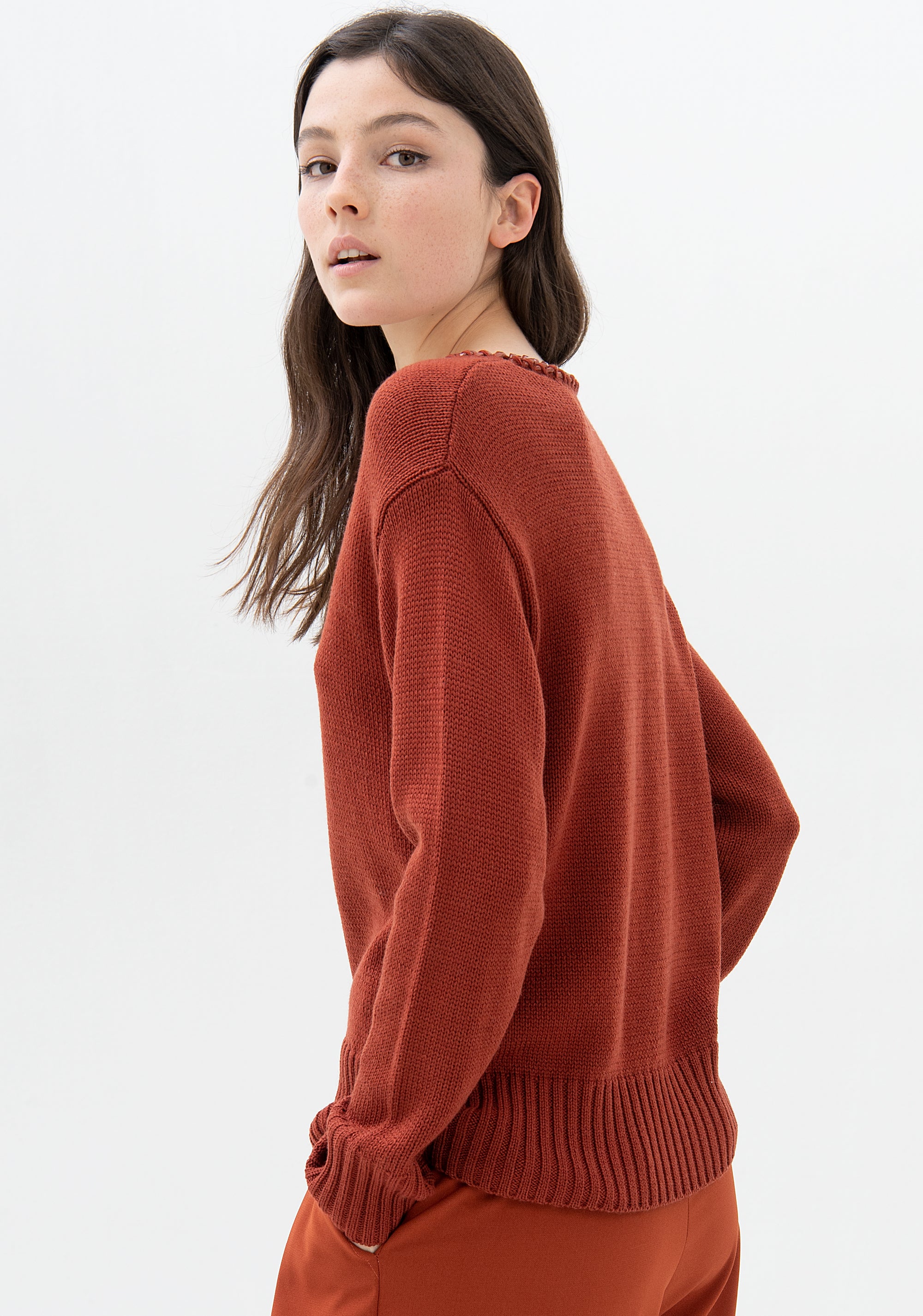 Maglia regular con lana