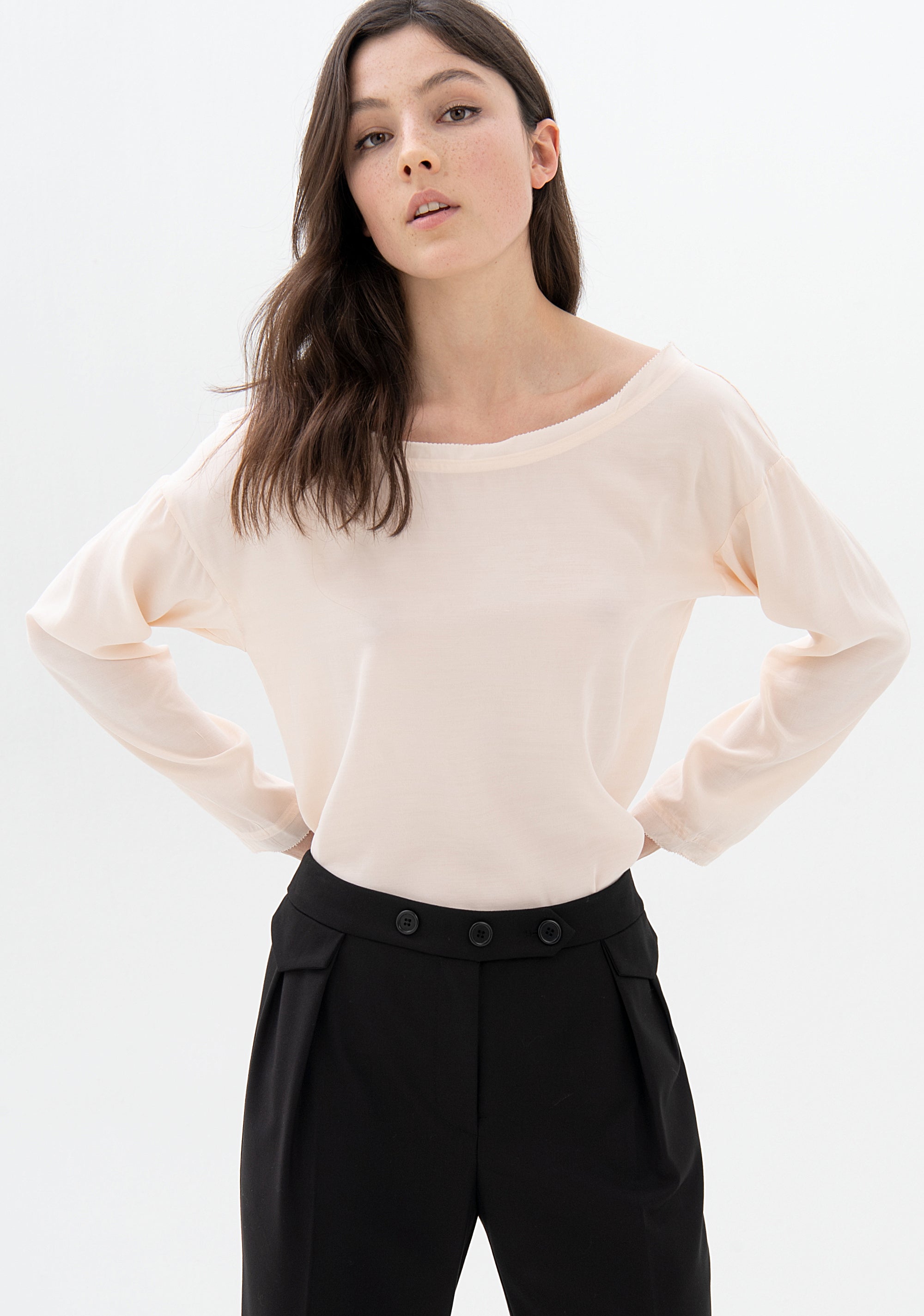 Pantalone linea diritta in tessuto tecnico-FRACOMINA-F321WVD002W50001