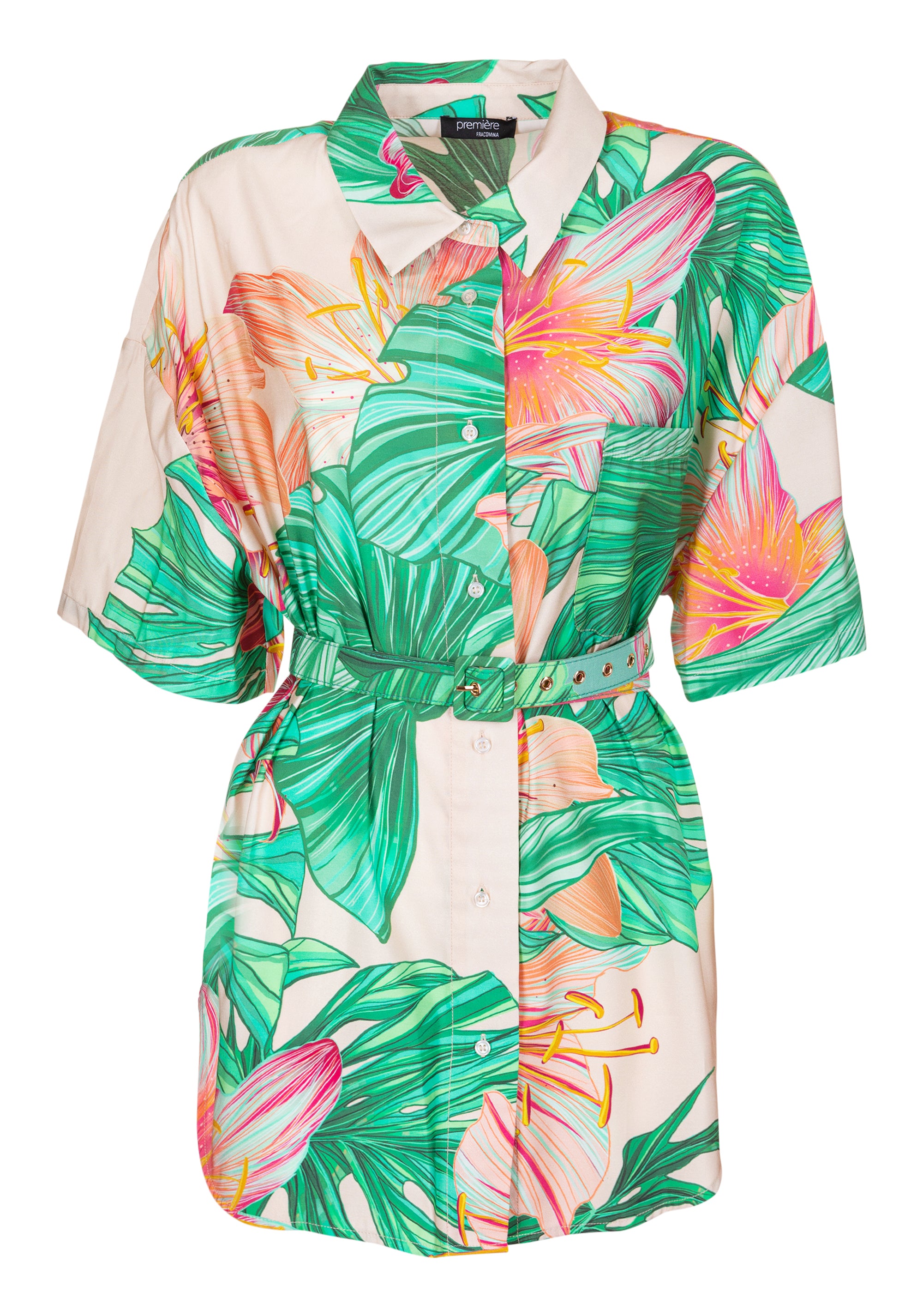 Blusa stampa fantasia floreale