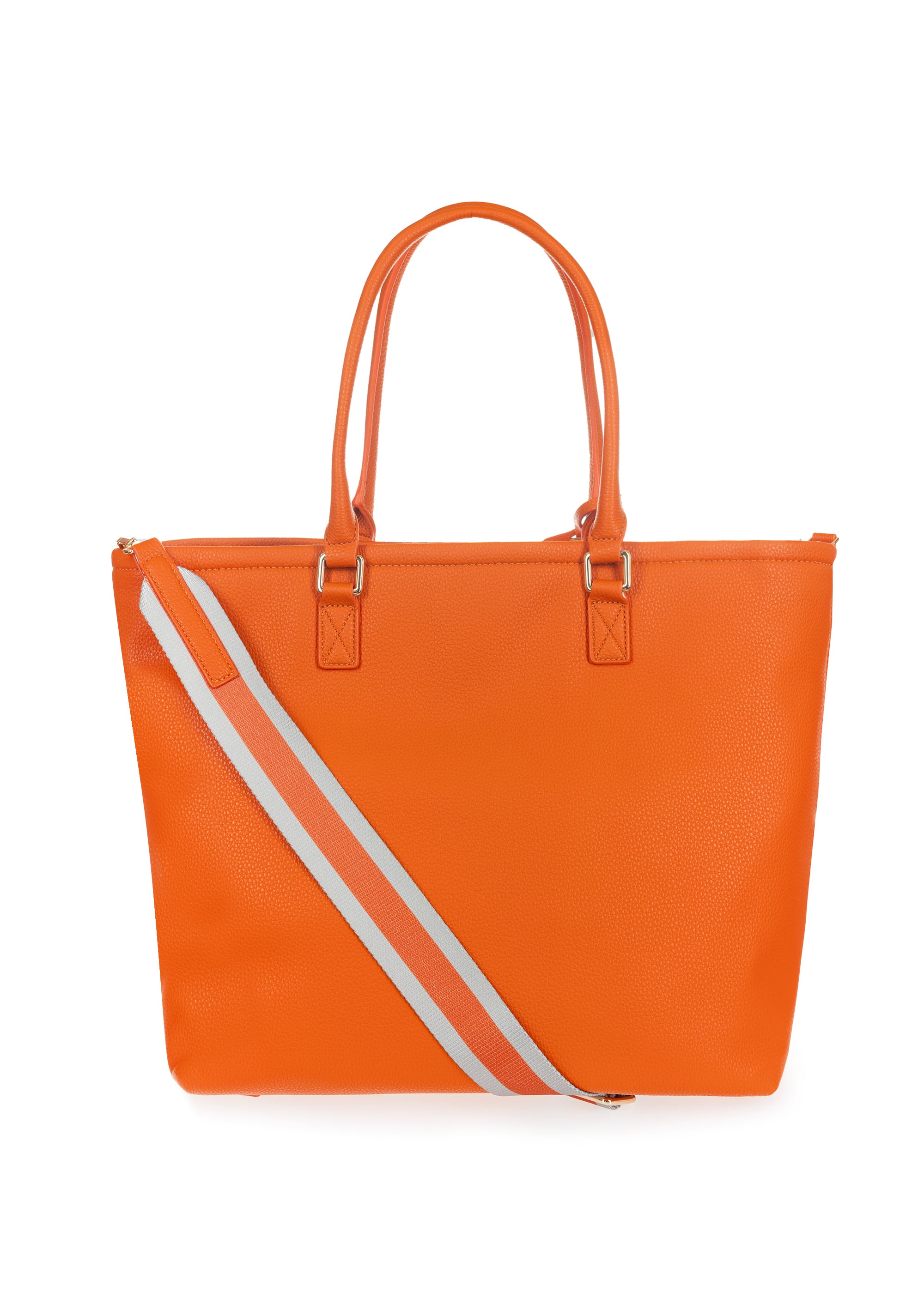 Borsa modello tote con tracolla colorata