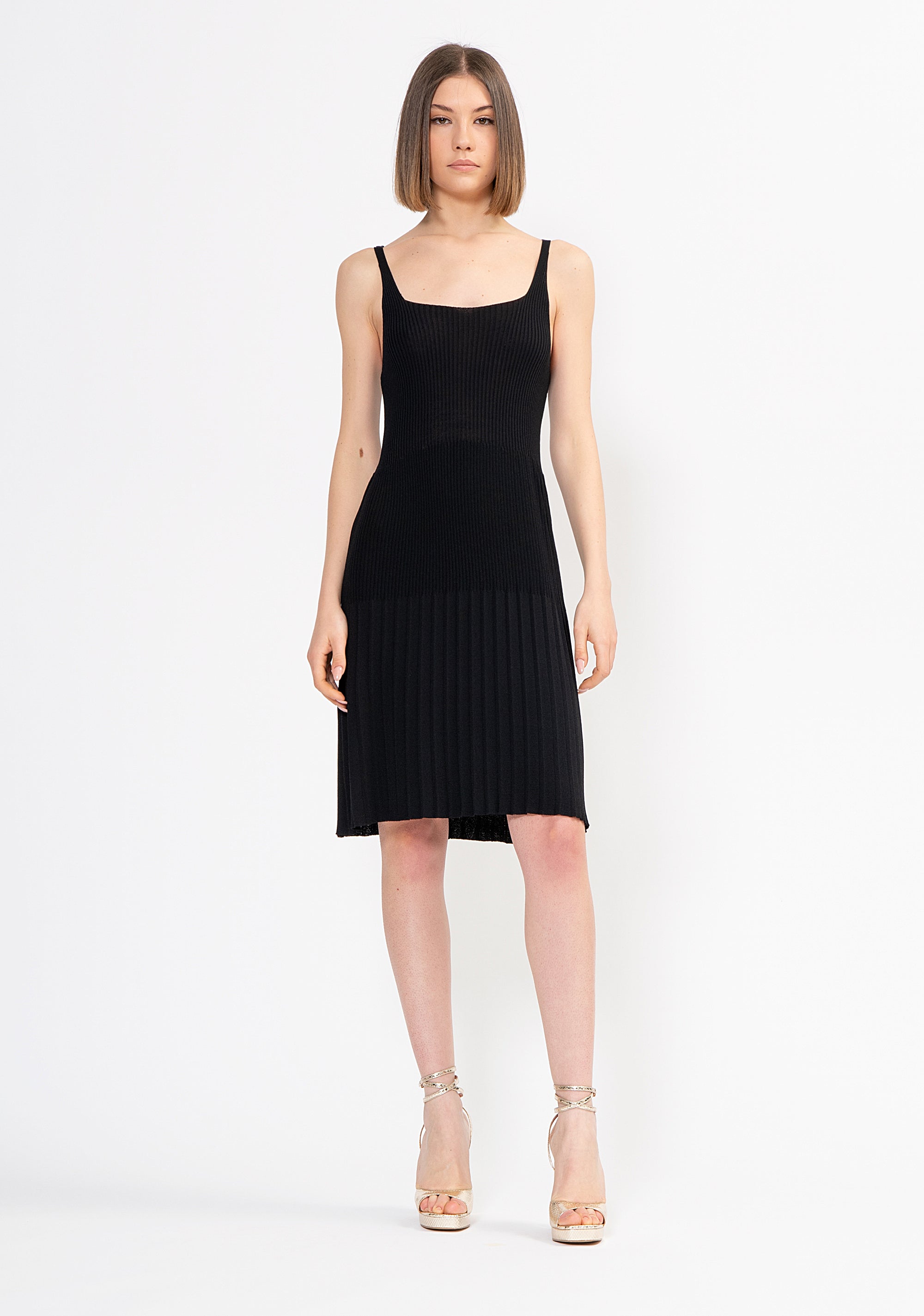 Abito midi slim in maglia