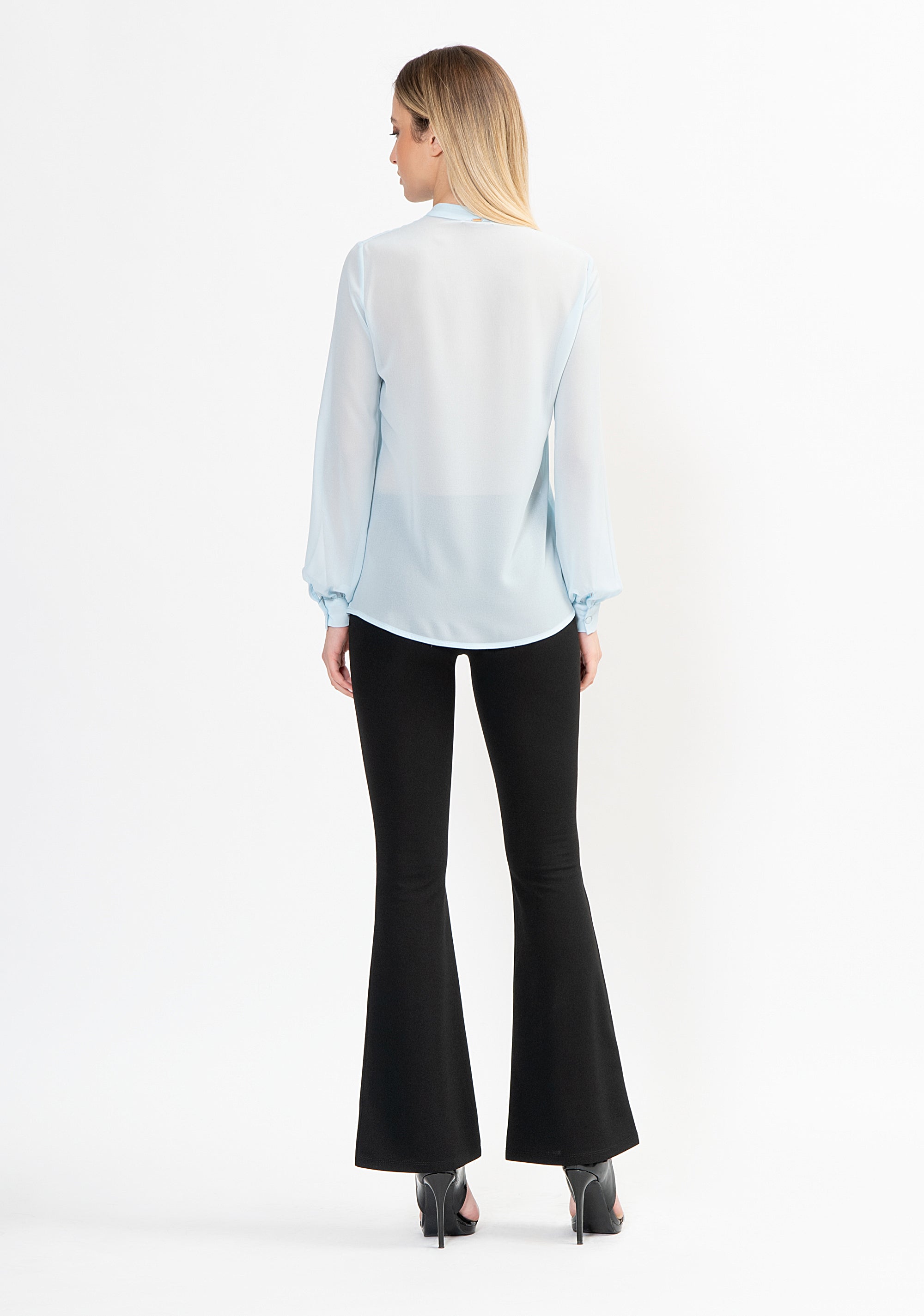 Blusa regular in georgette