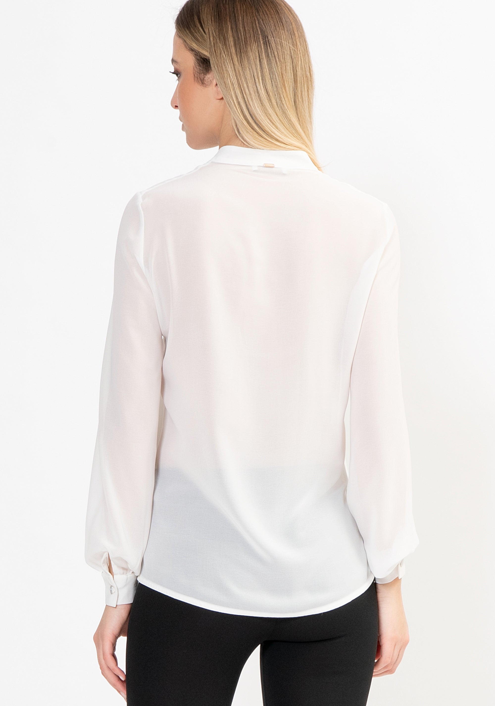 Blusa regular in georgette