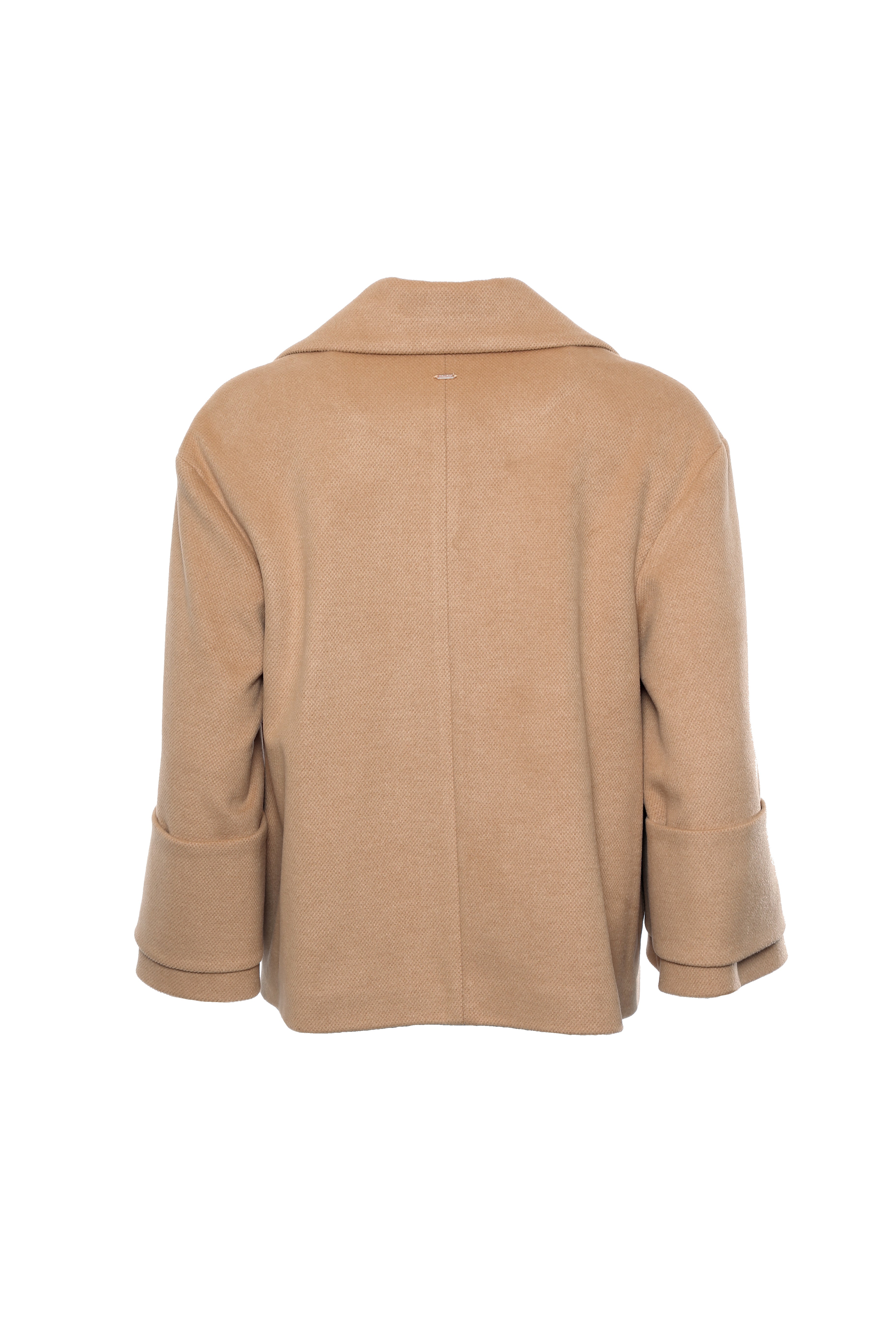 Cappotto corto doppiopetto in panno