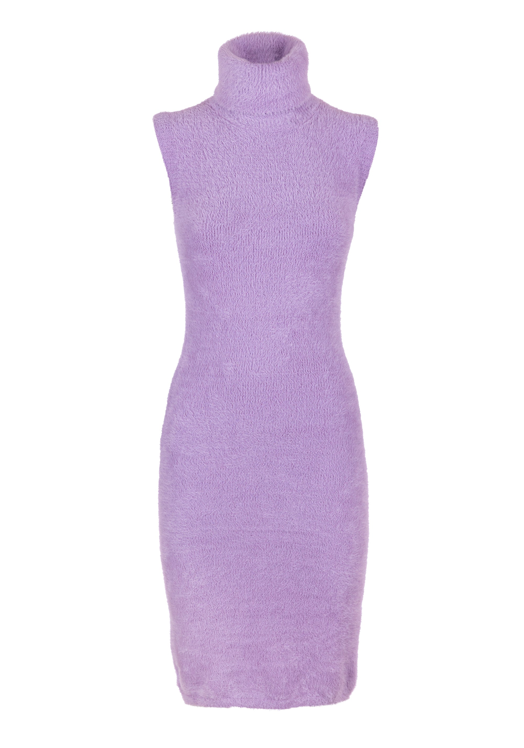 Abito slim effetto peluche