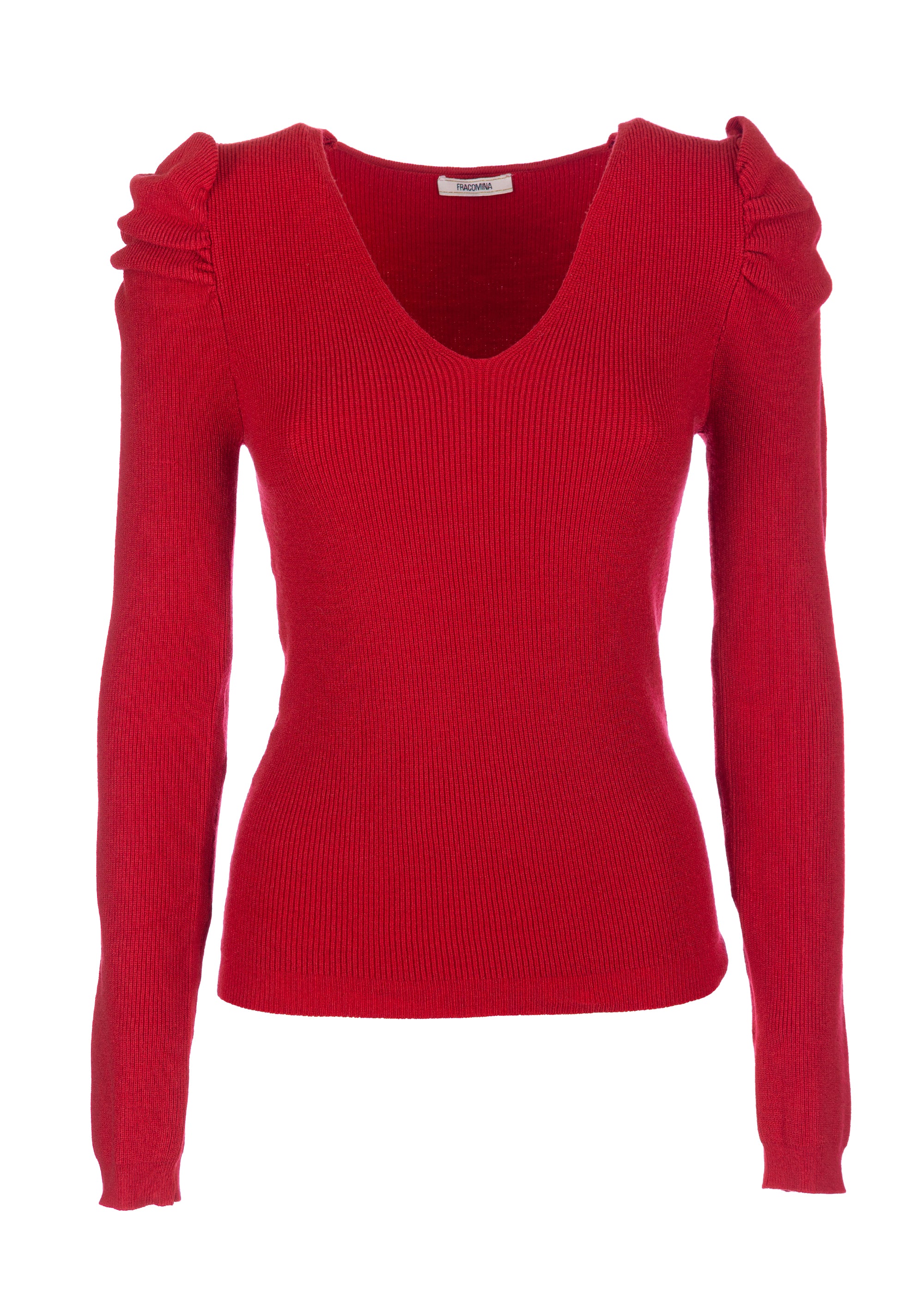 Maglia slim a costine