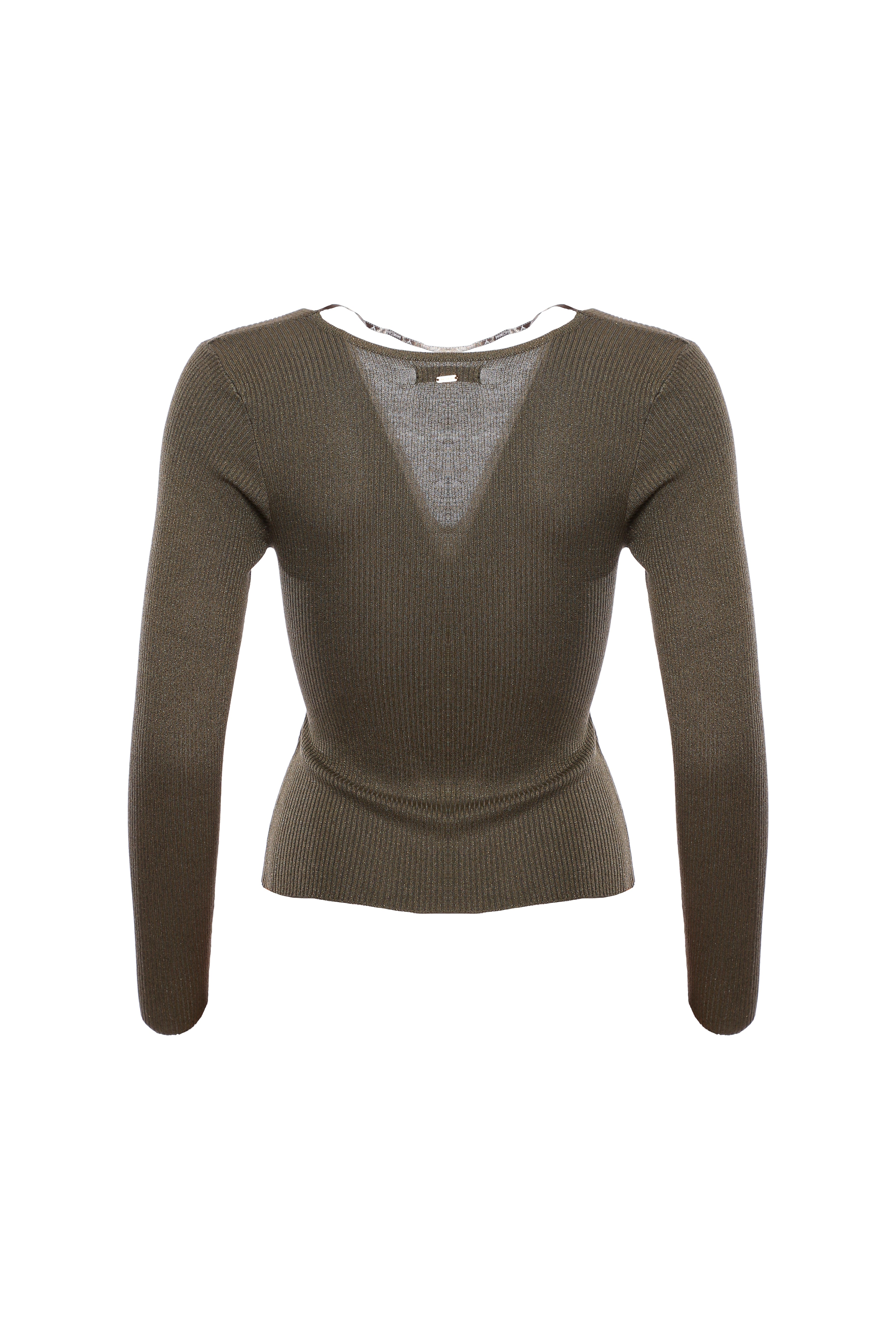 Maglia in lana incrociata