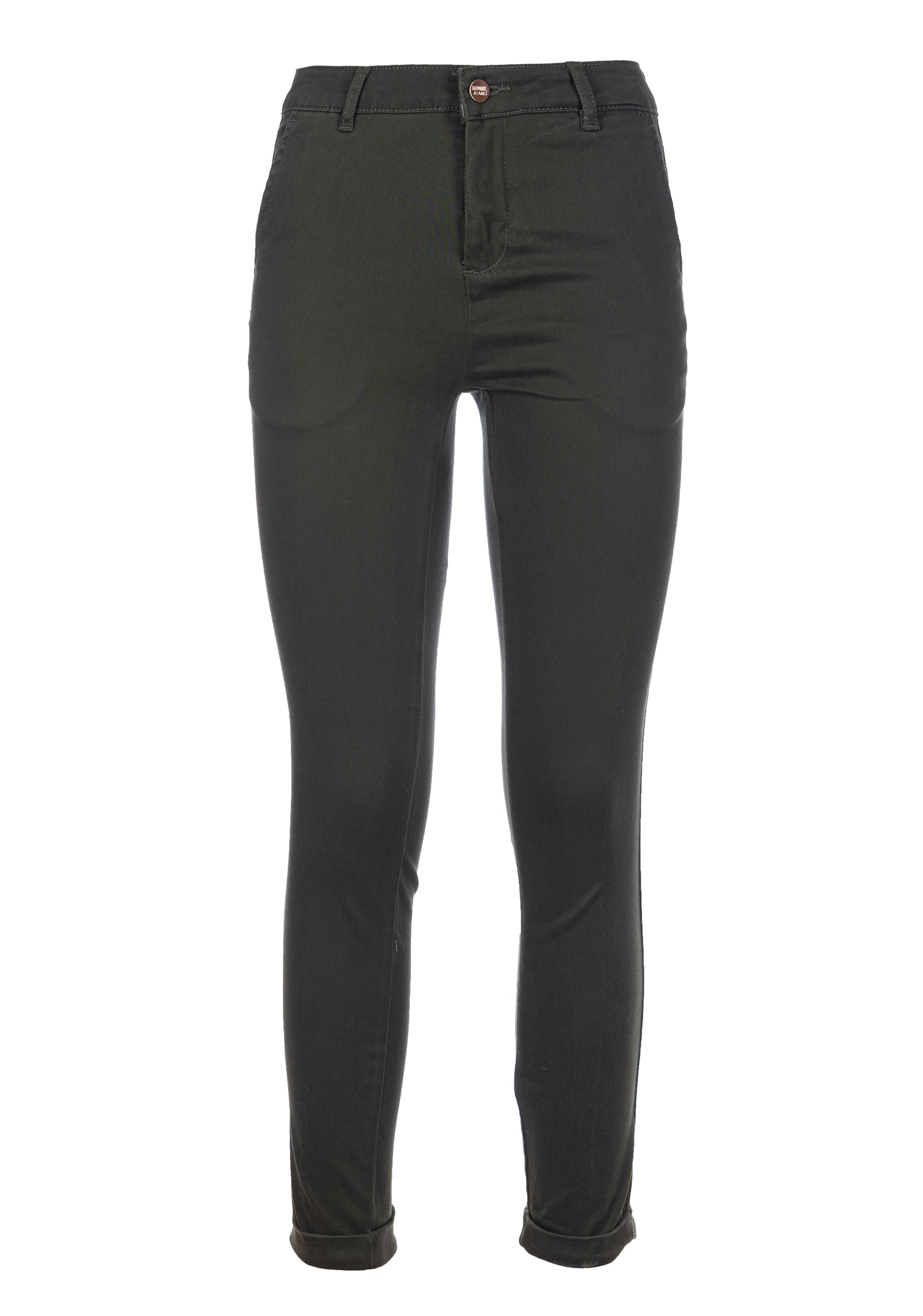 Pantalone slim in cotone stretch
