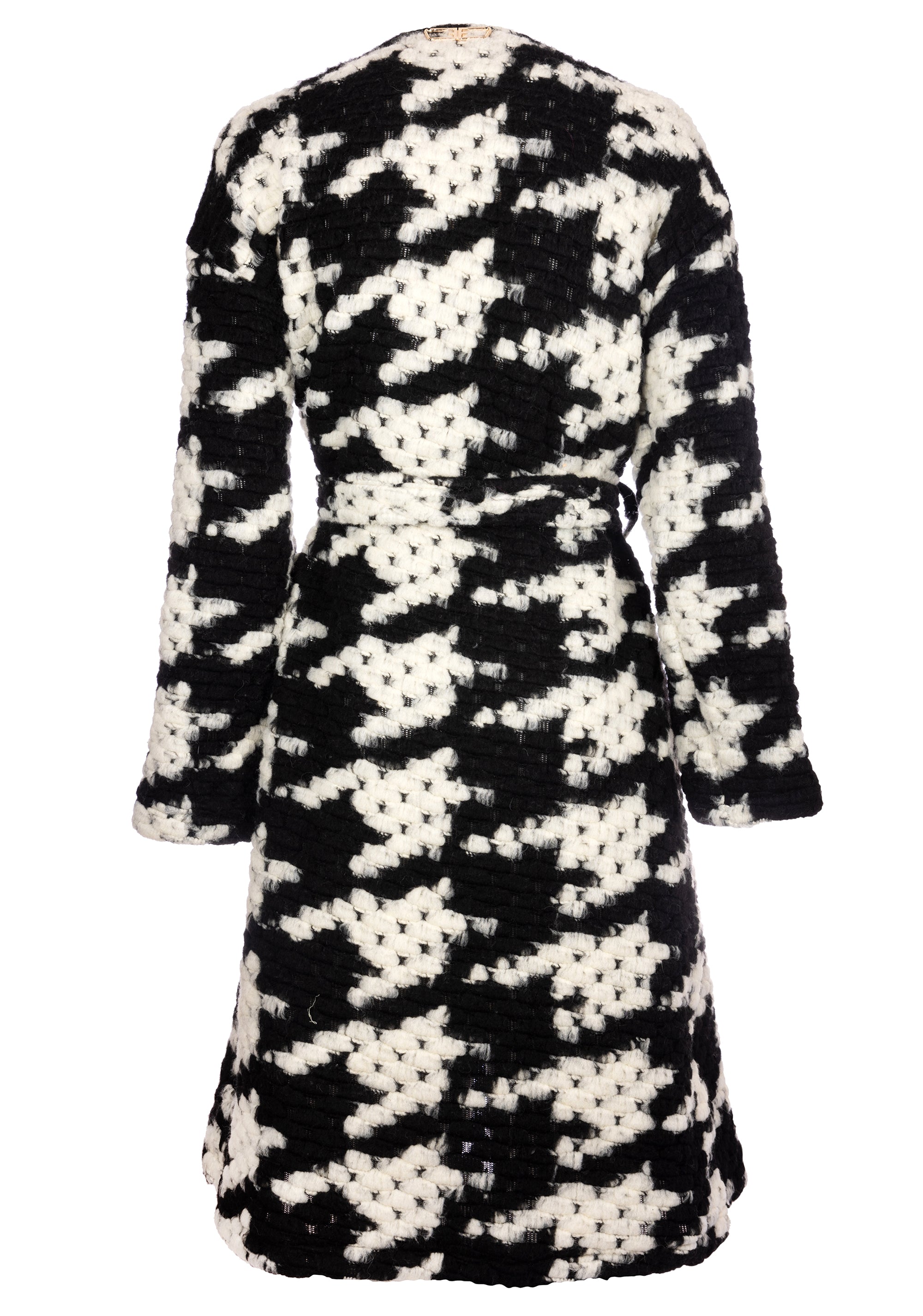 Cappotto regular in pied de poule