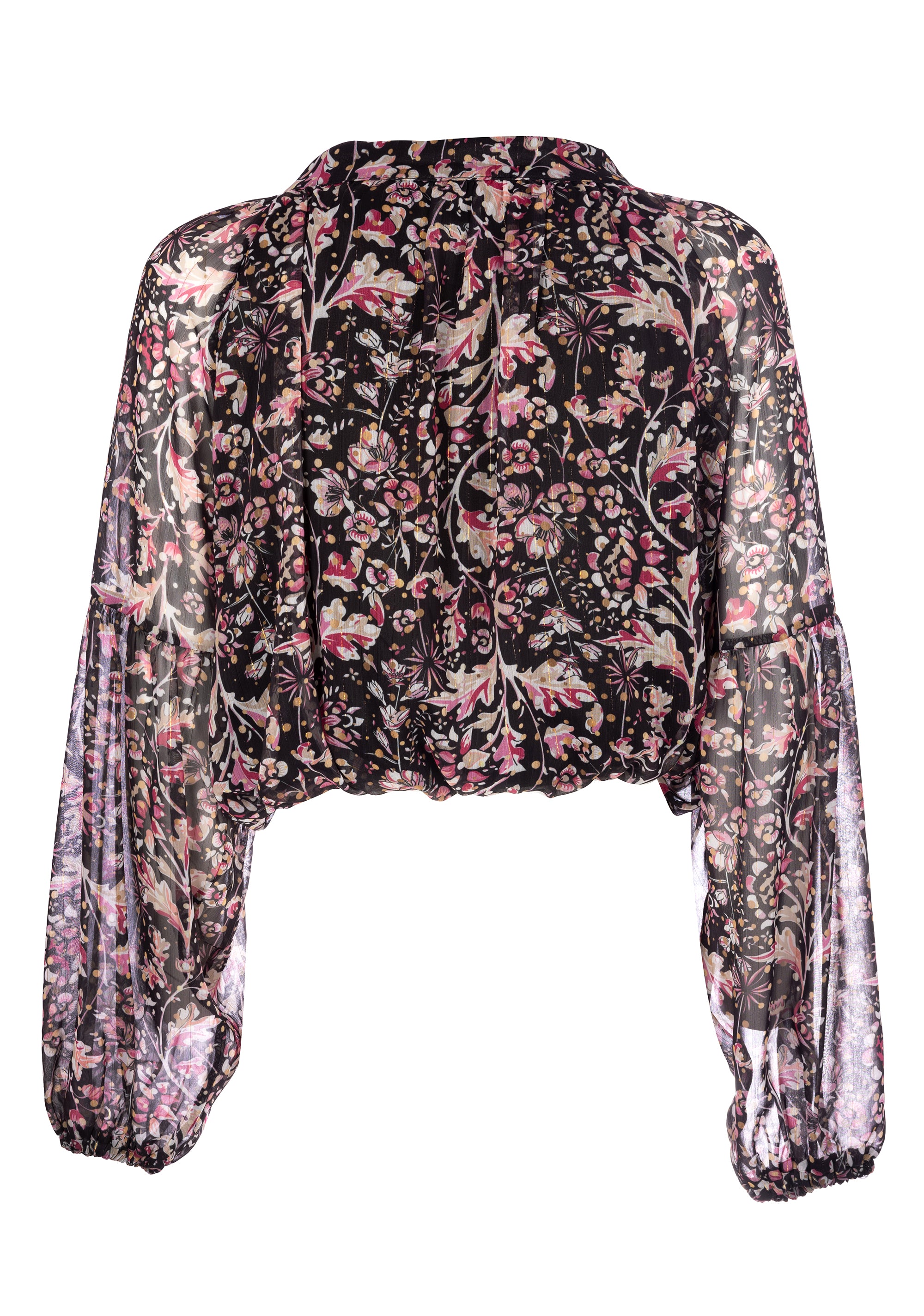 Blusa regular in fantasia floreale