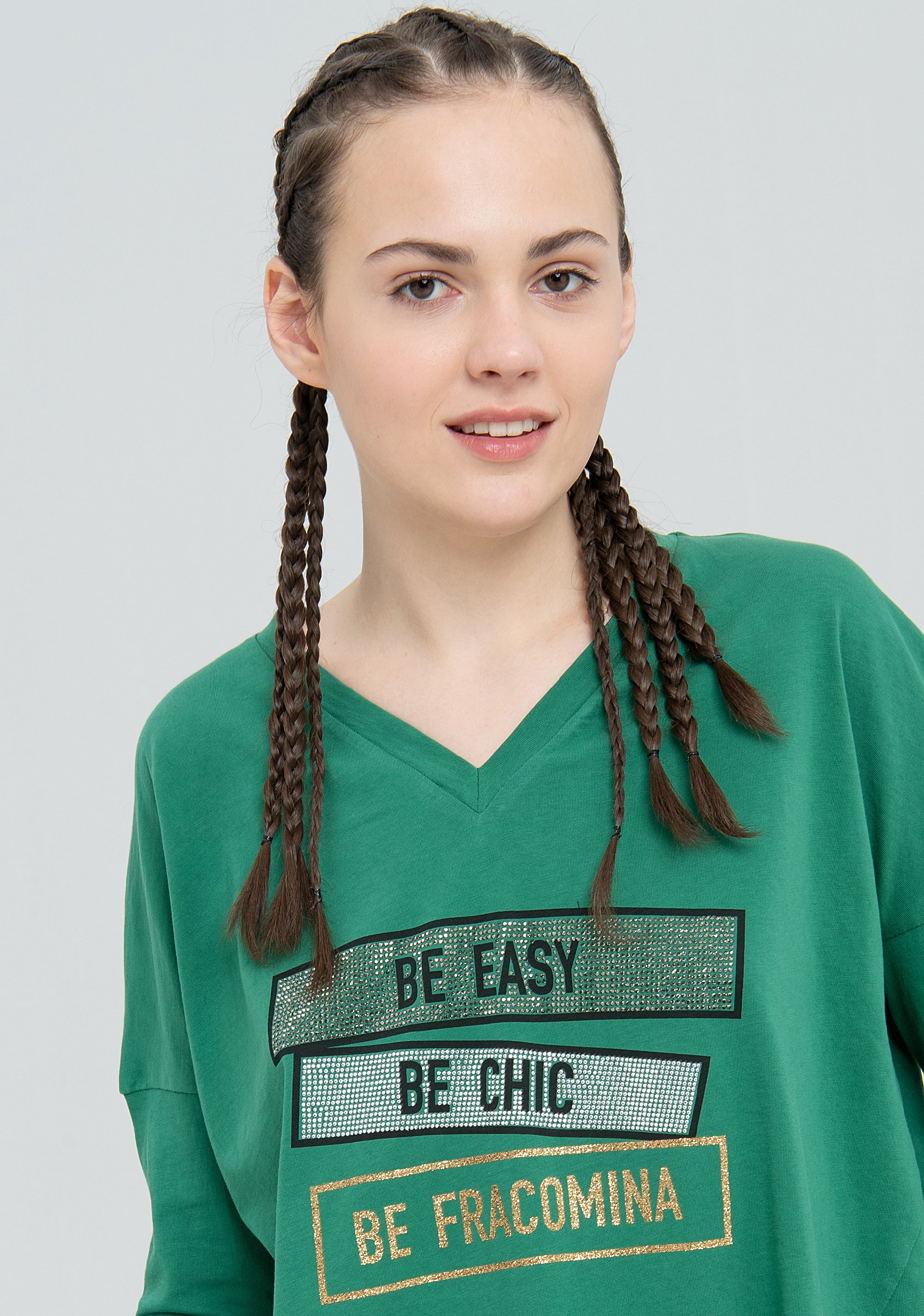 T-shirt over in jersey di cotone-FRACOMINA-FJ22WT3006J400N5-152-FA-XS