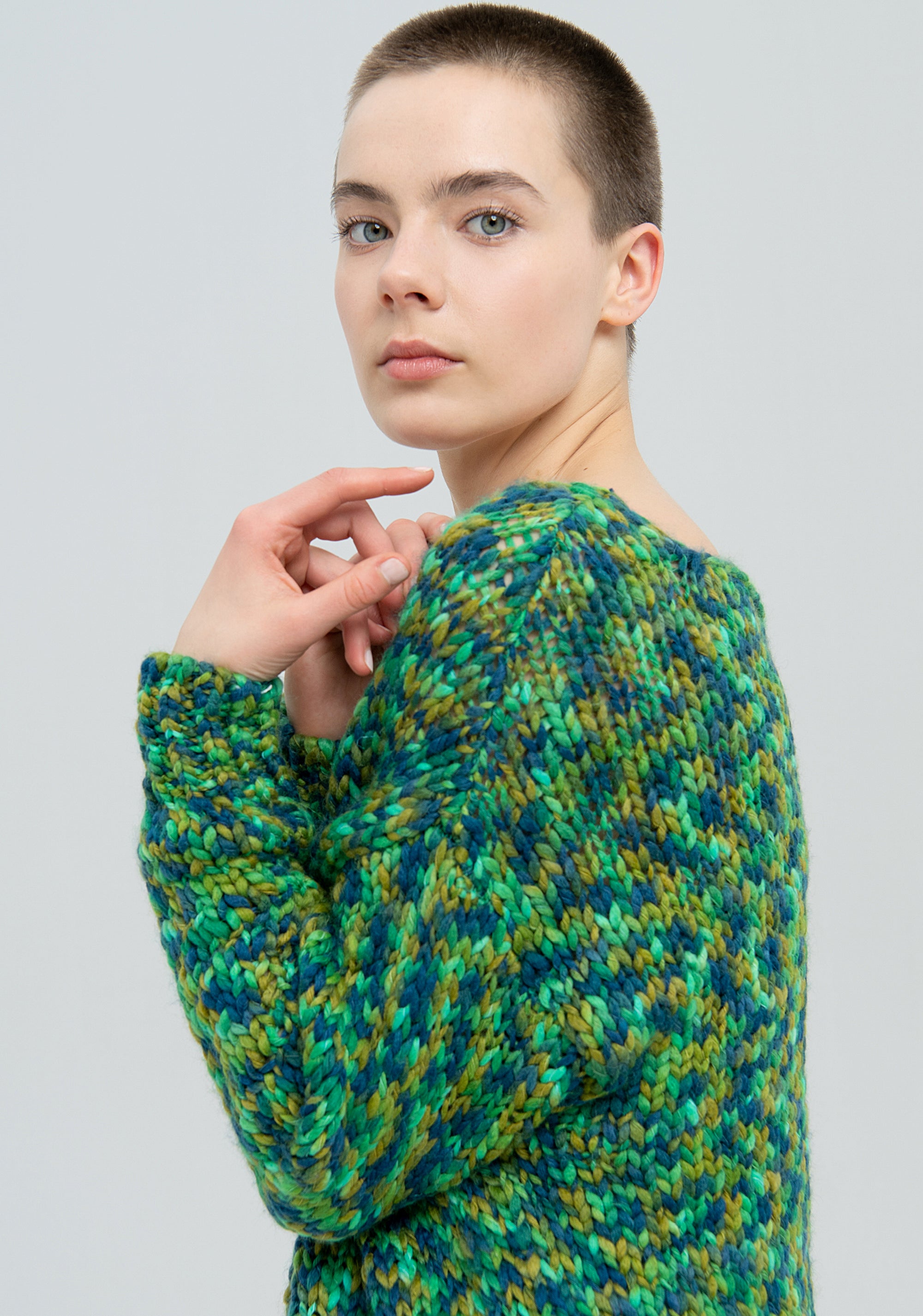 Maglia over multi colore con lana-FRACOMINA-FJ22WT7004K46501-F74-FA-XS