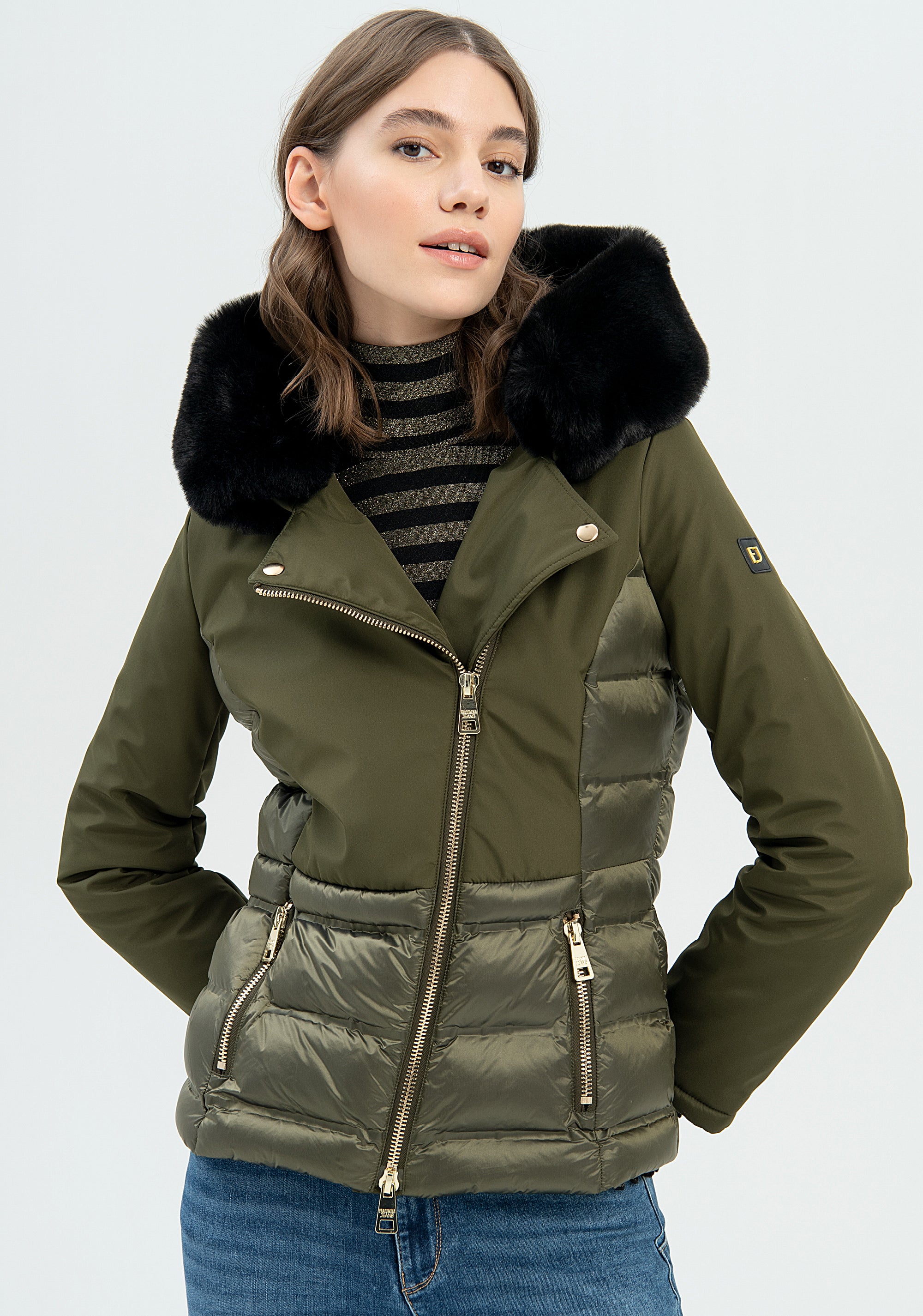 Giacca Da Donna In Eco Agnellino Teddy Bear Con Cerniera - Foto 11