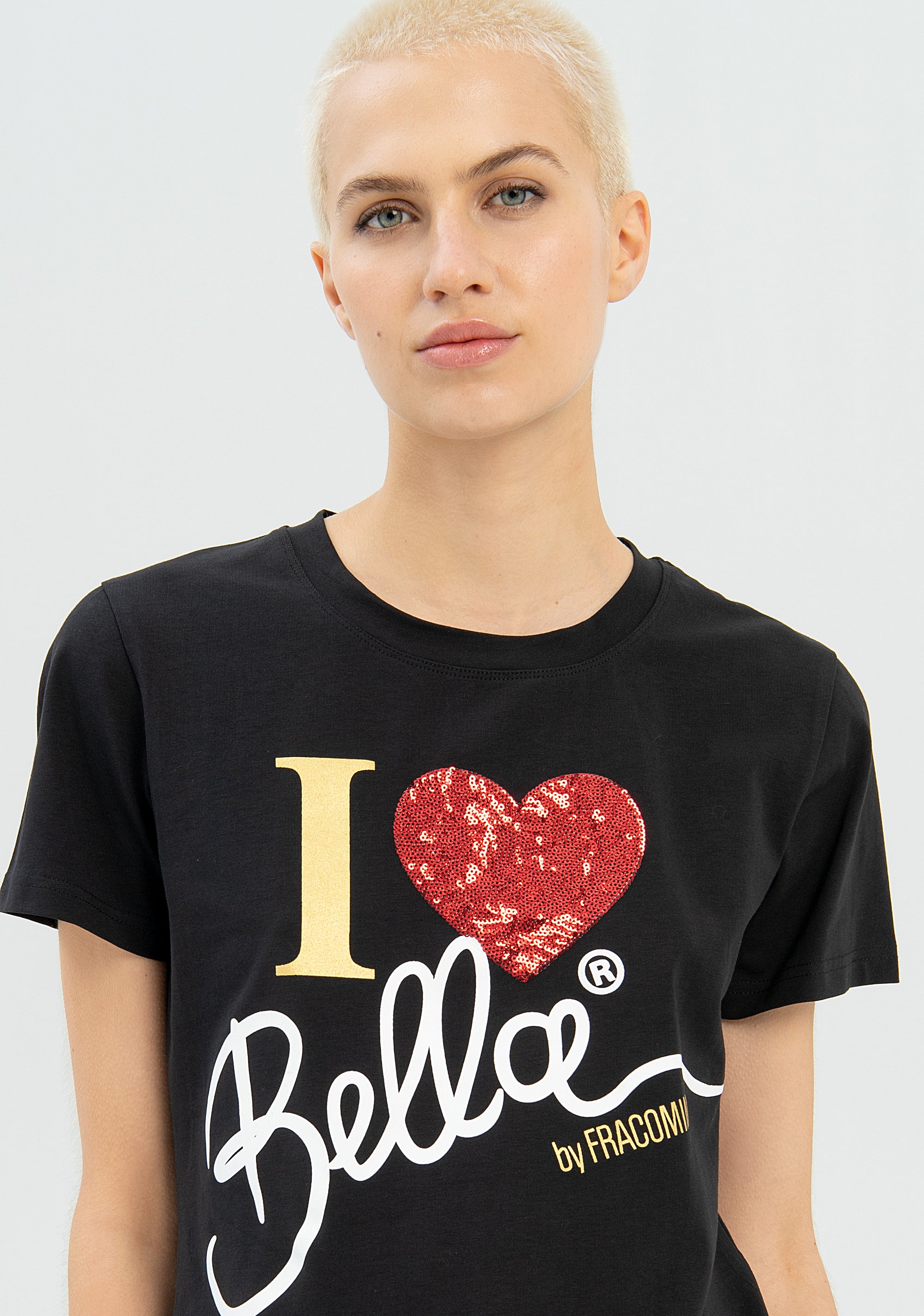 T-shirt regular in jersey di cotone stretch-FRACOMINA-FP22WT3004J40108-053-FA-XS