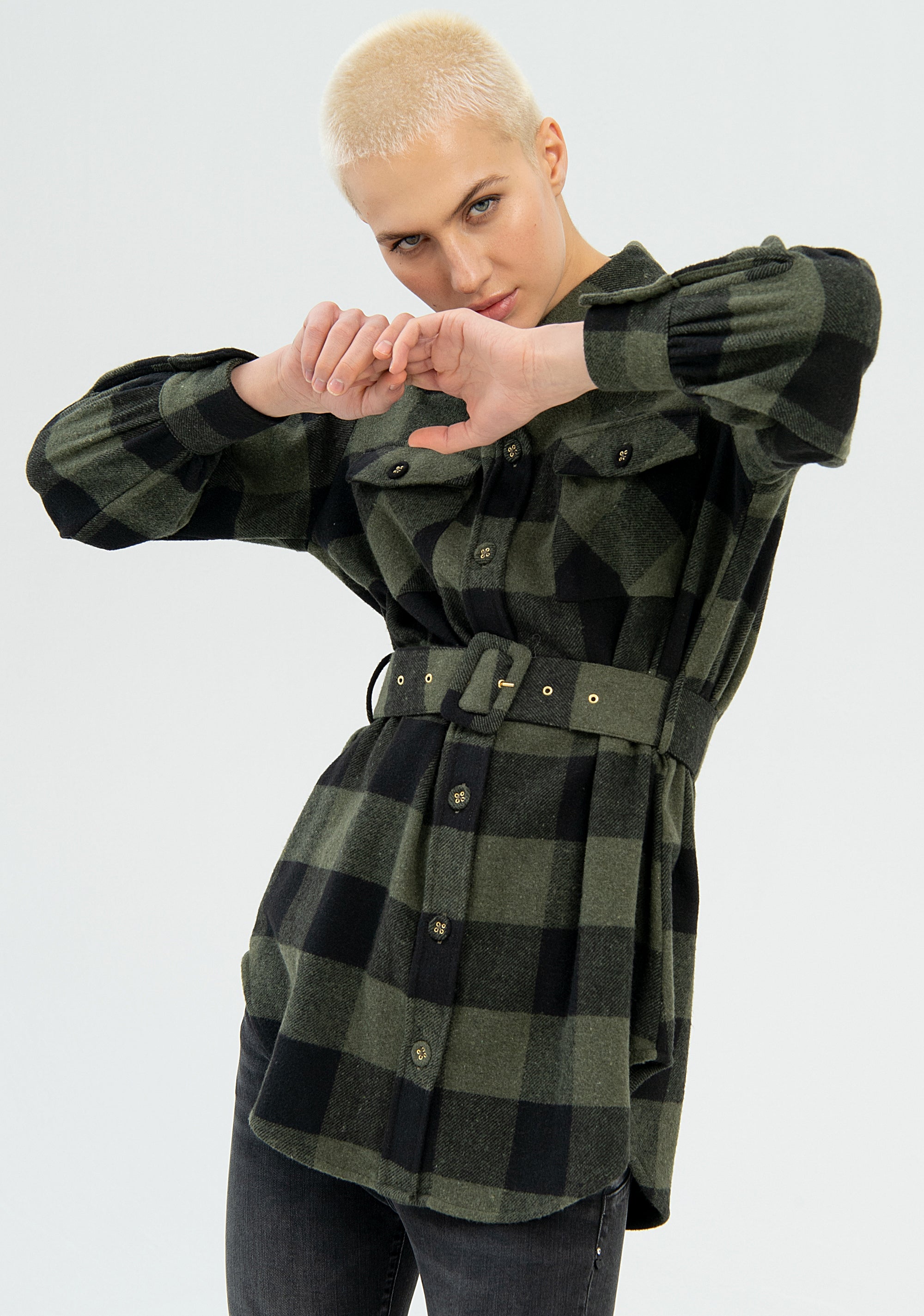 Camicia regular in tartan-FRACOMINA-FP22WT6010W56401-C46-FA-XS