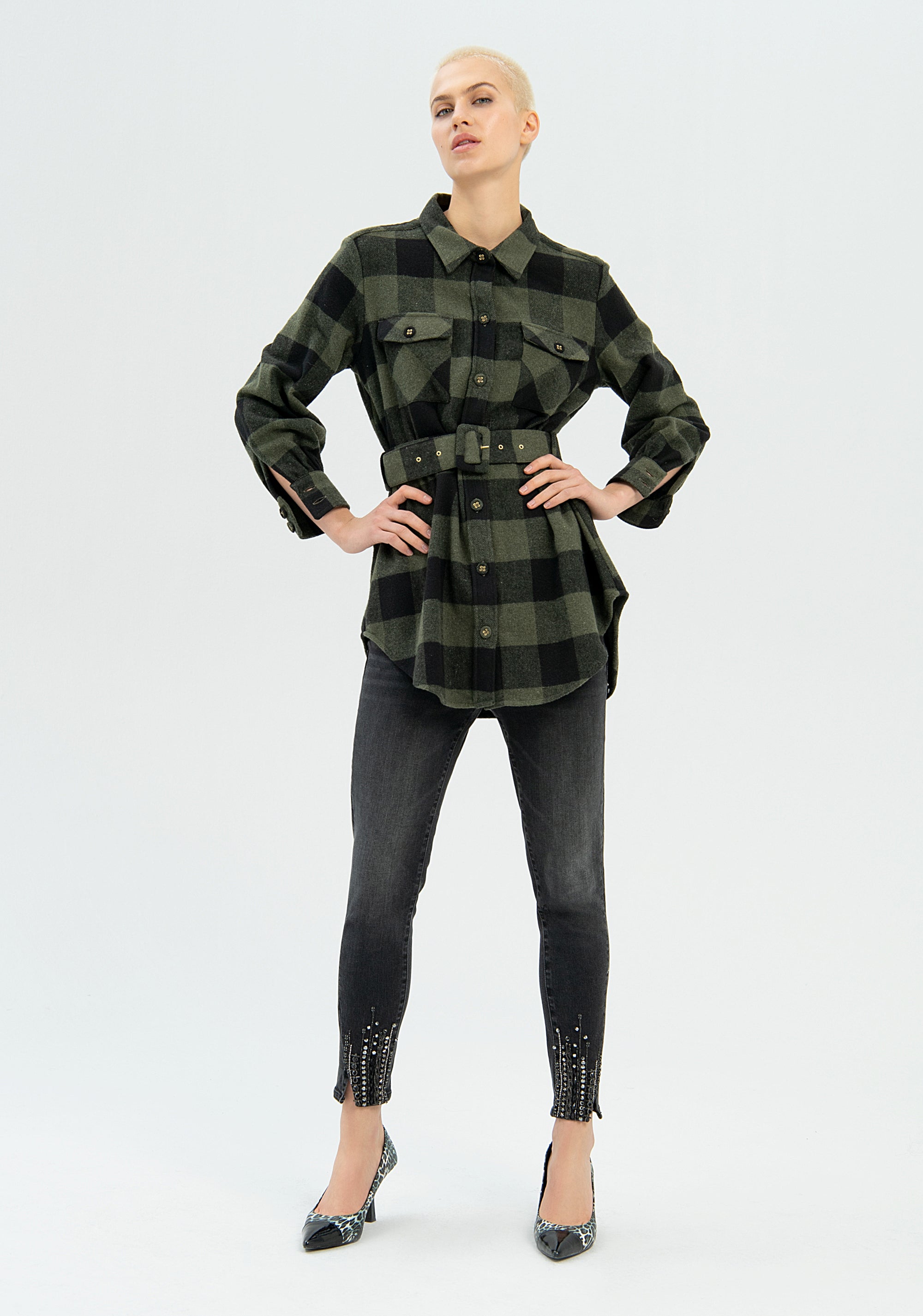 Camicia regular in tartan-FRACOMINA-FP22WT6010W56401-C46-FA-XS