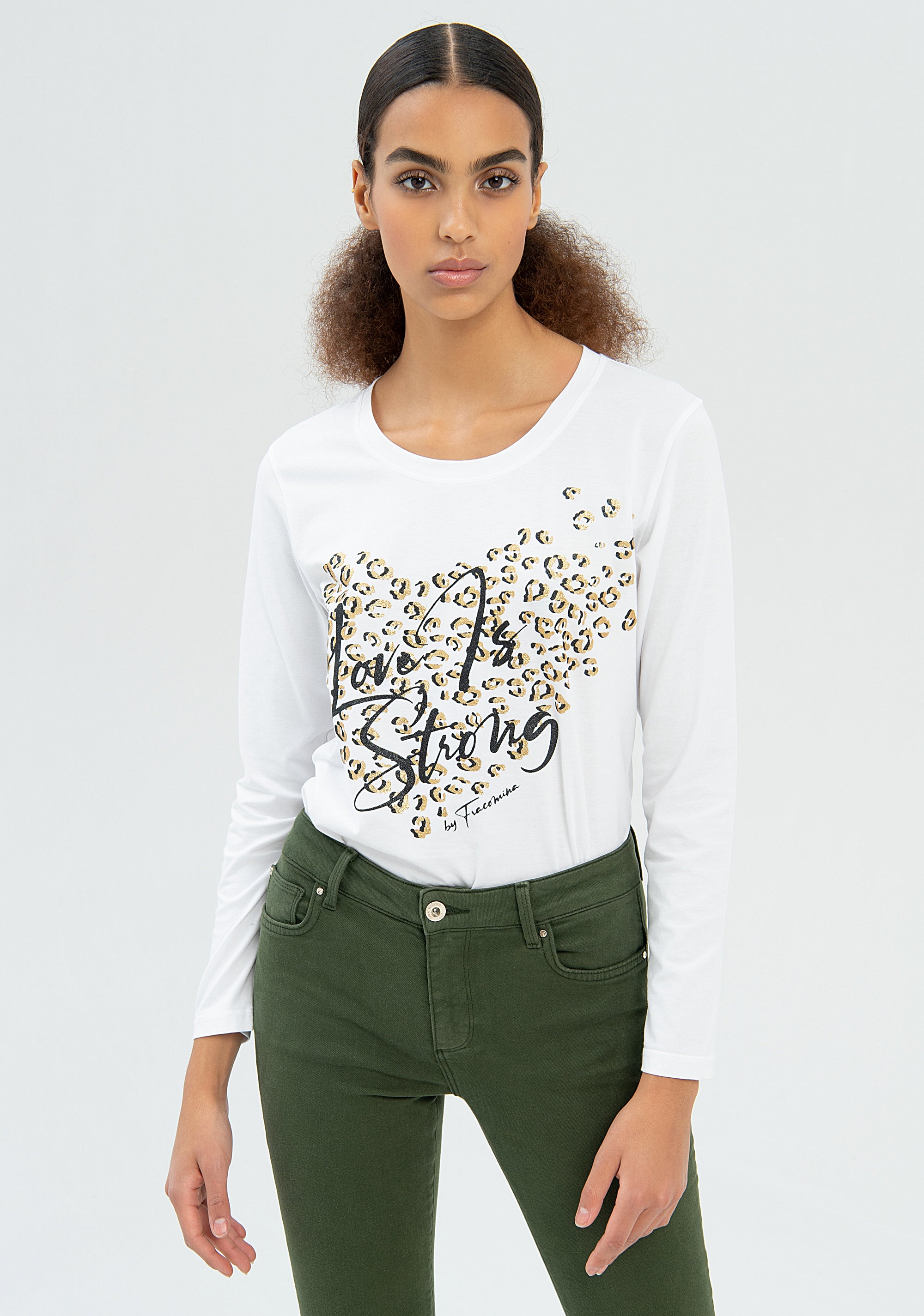 Jeans skinny effetto shape up in gabardine con lavaggio medio-FRACOMINA-FP22WV8015D41201-234-JN-24