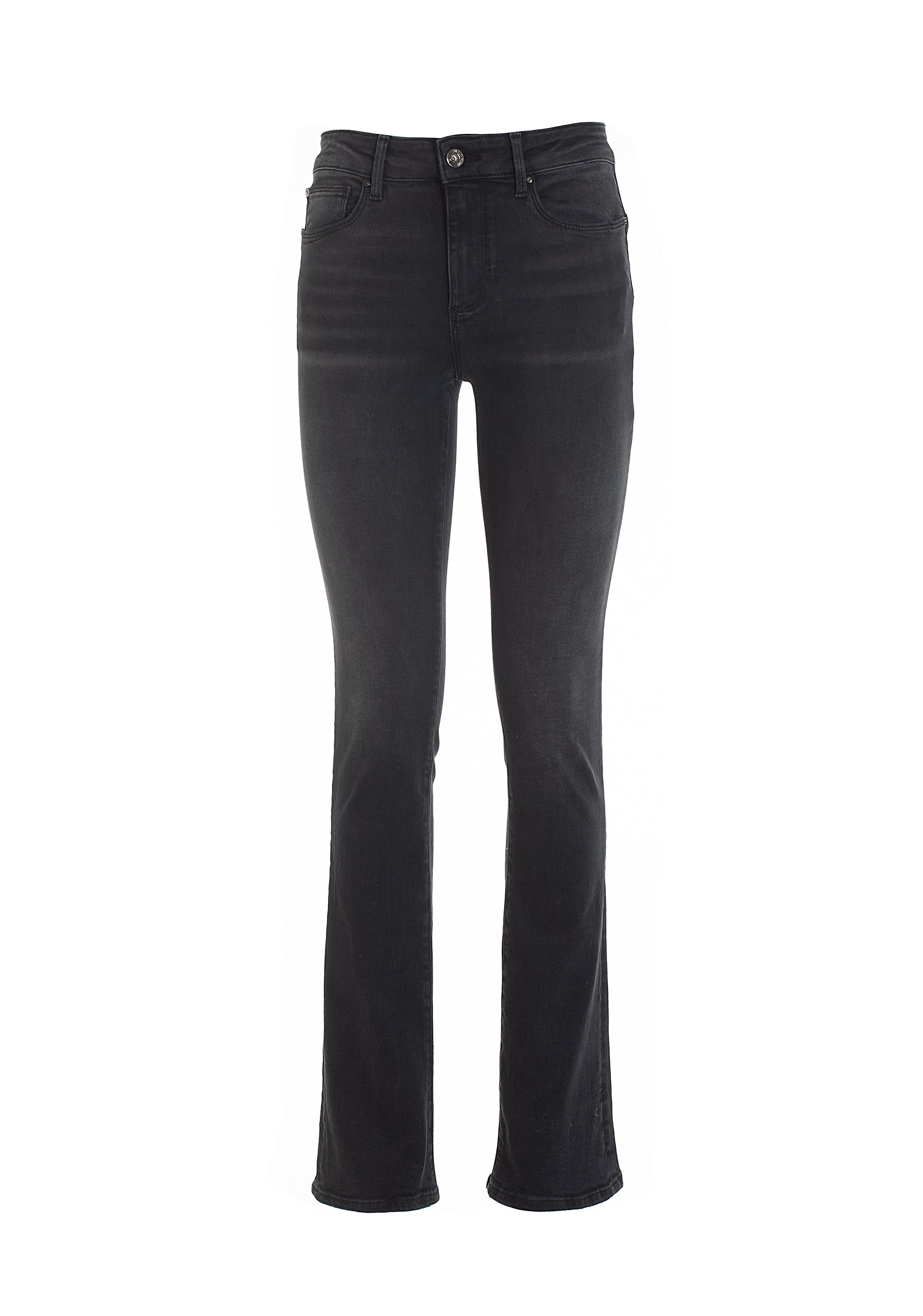 Jeans bootcut effetto shape up in denim nero con lavaggio scuro-FRACOMINA-FP22WV8026D40101-053-JN-24
