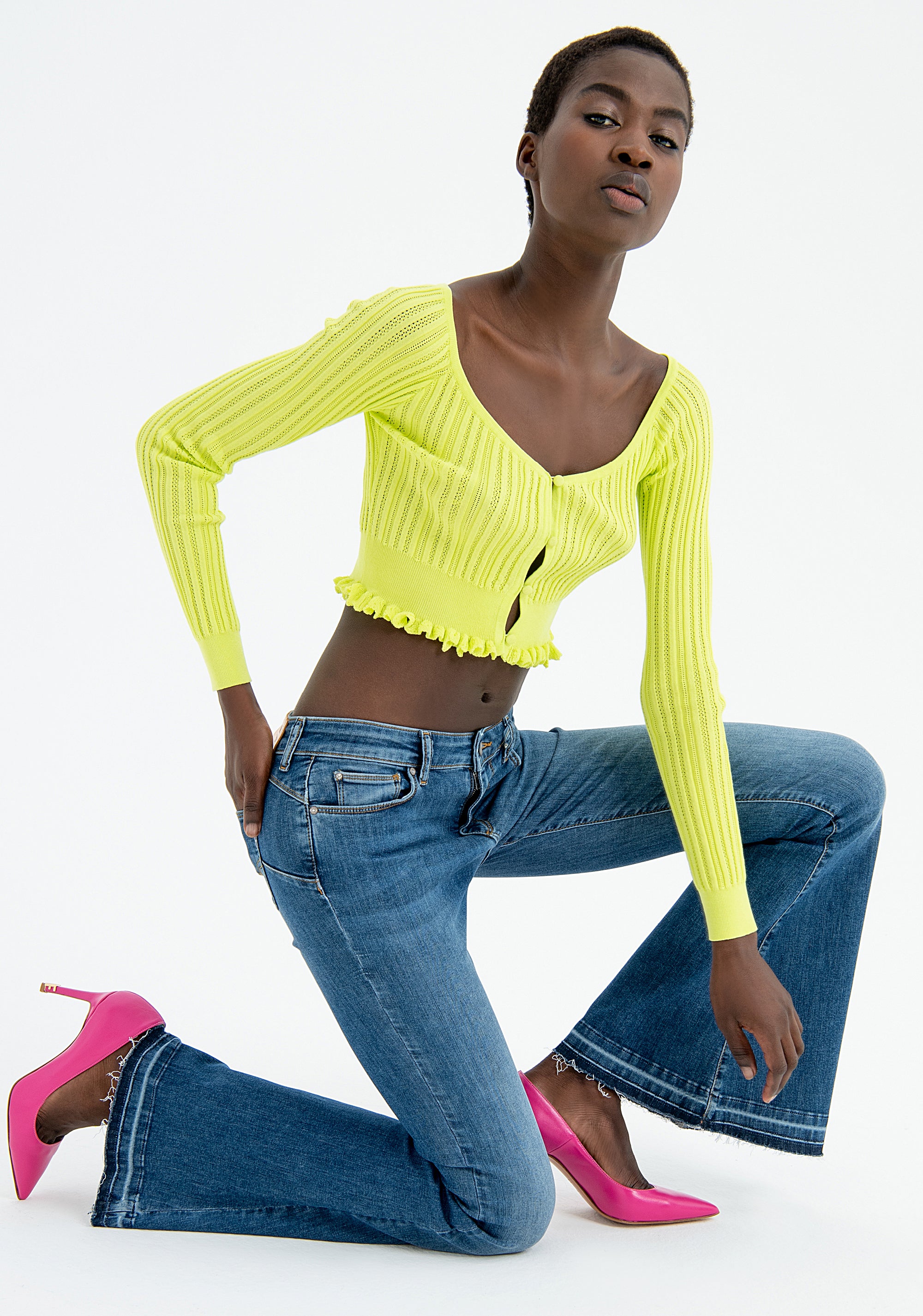 Cardigan slim cropped