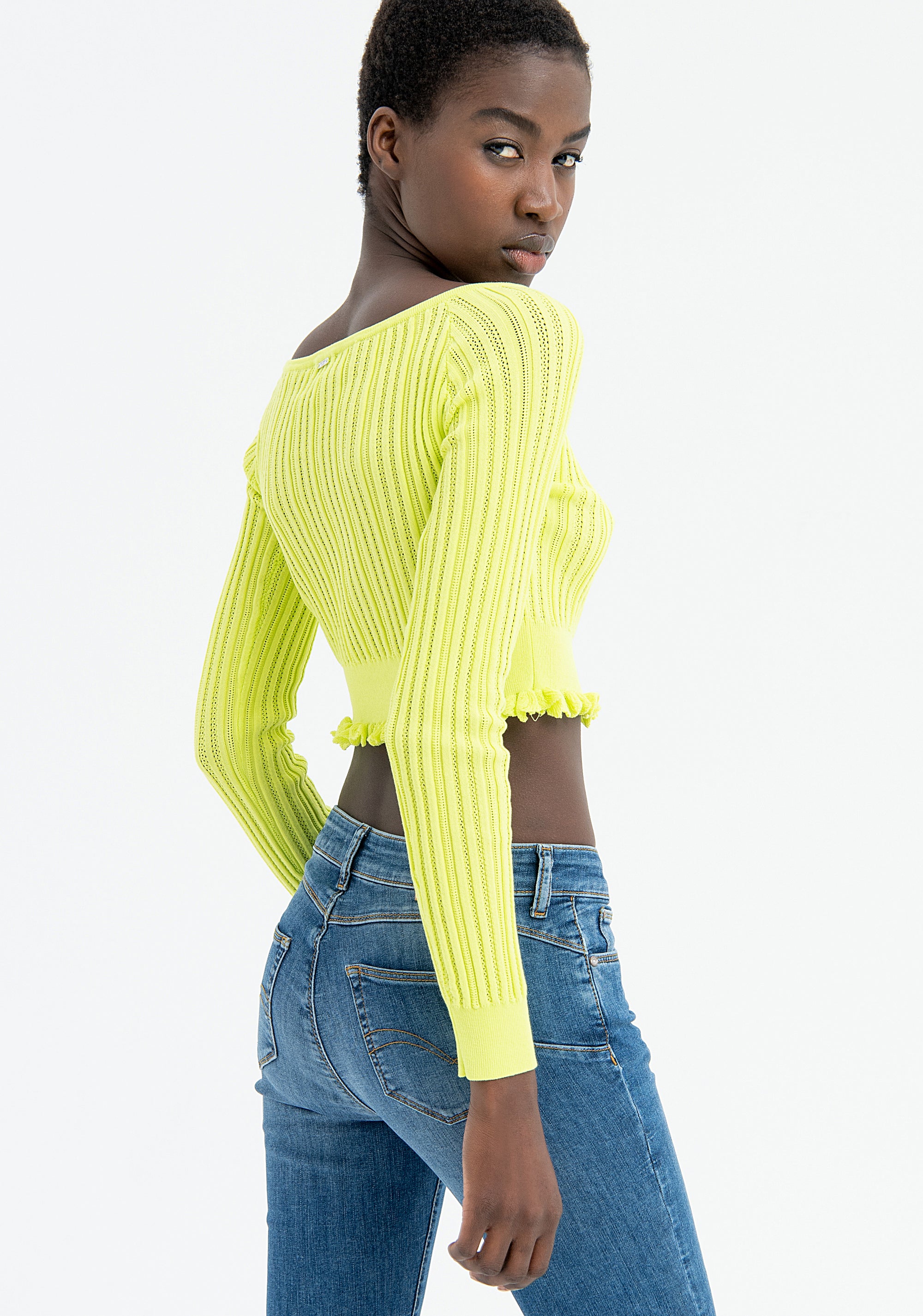 Cardigan slim cropped