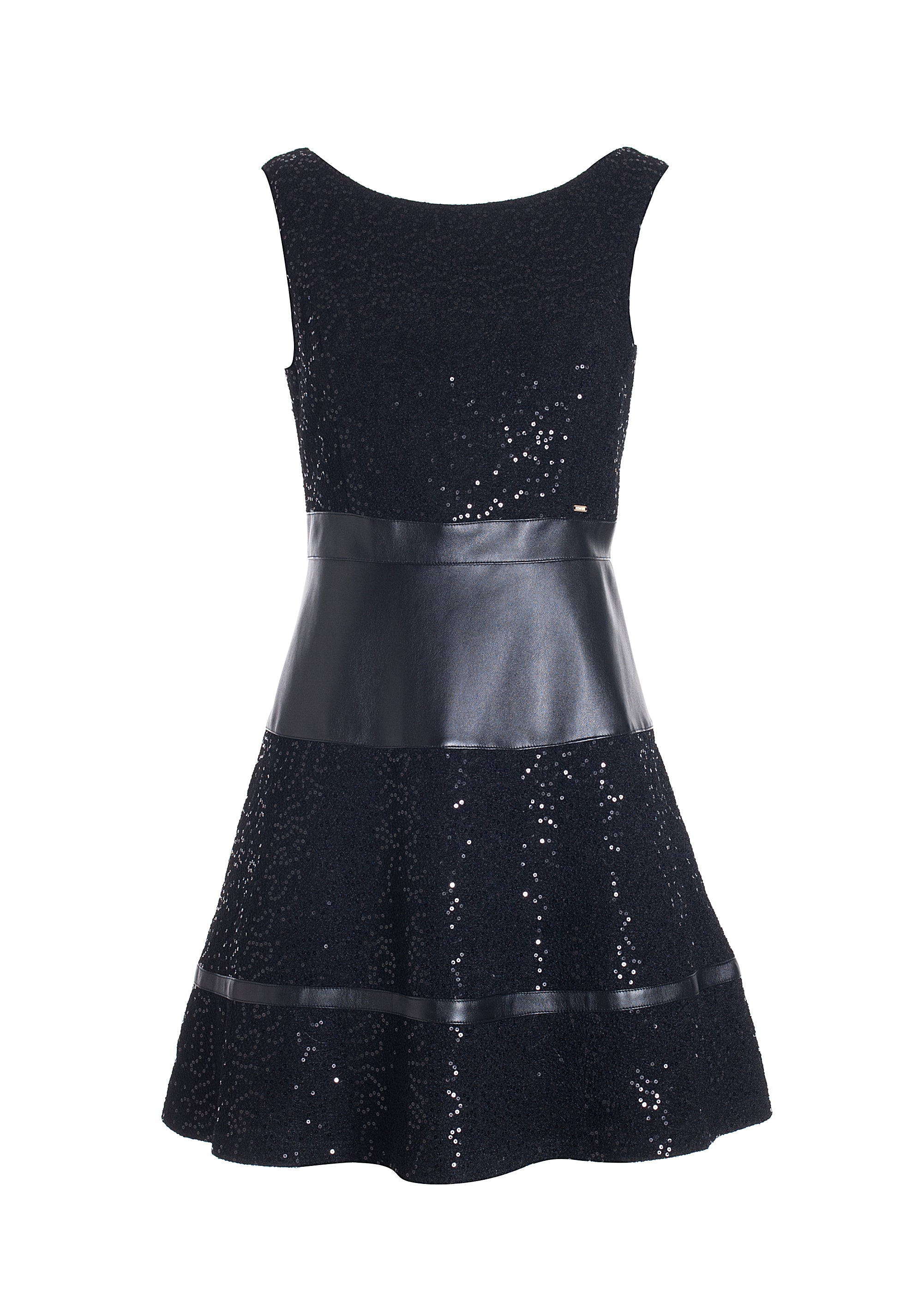 Vestito regular mini con strass luminosi