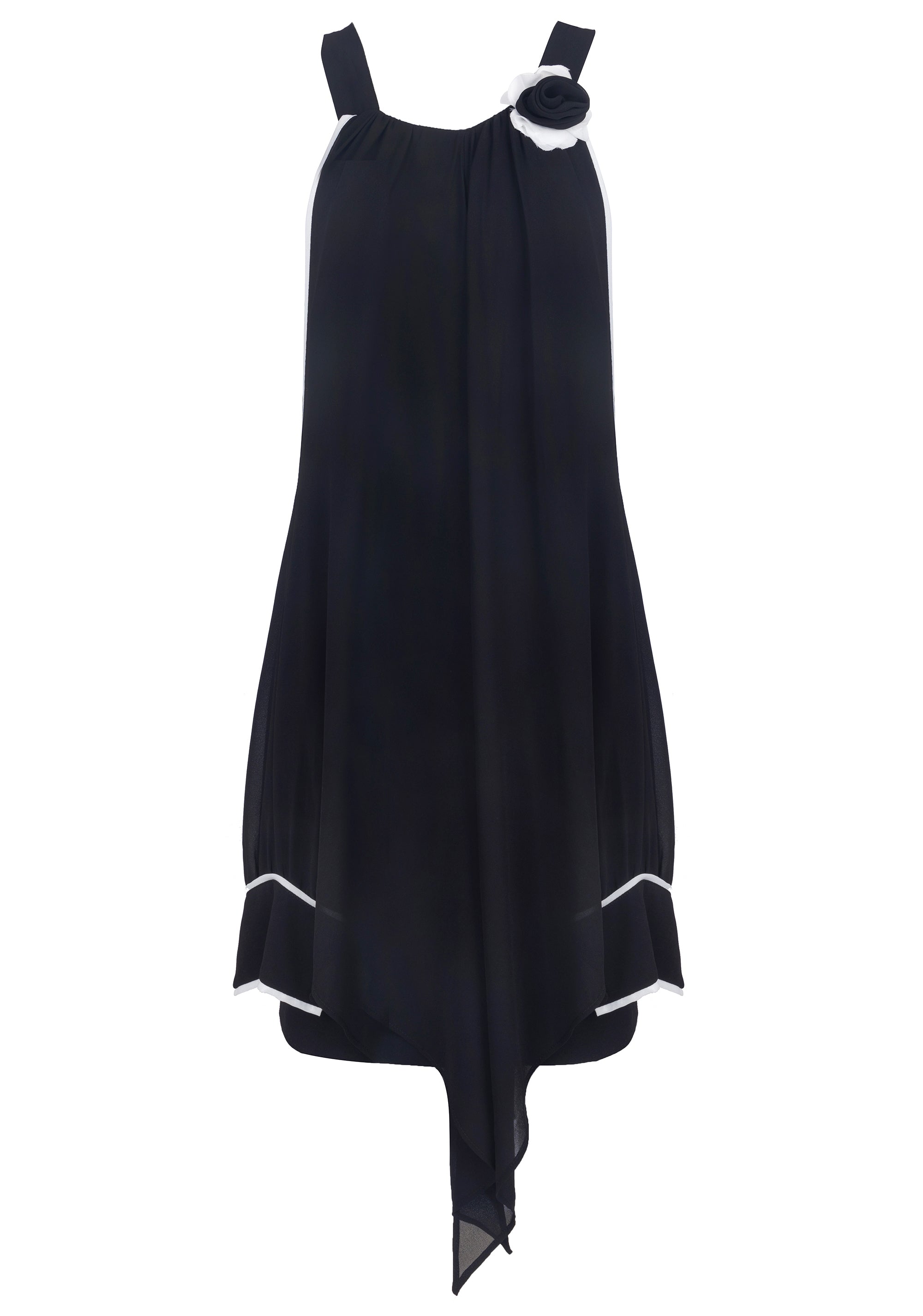 Abito tubino slim con maniche ampie in georgette-FRACOMINA-FQ22WD1012W41201-053-FA-XS