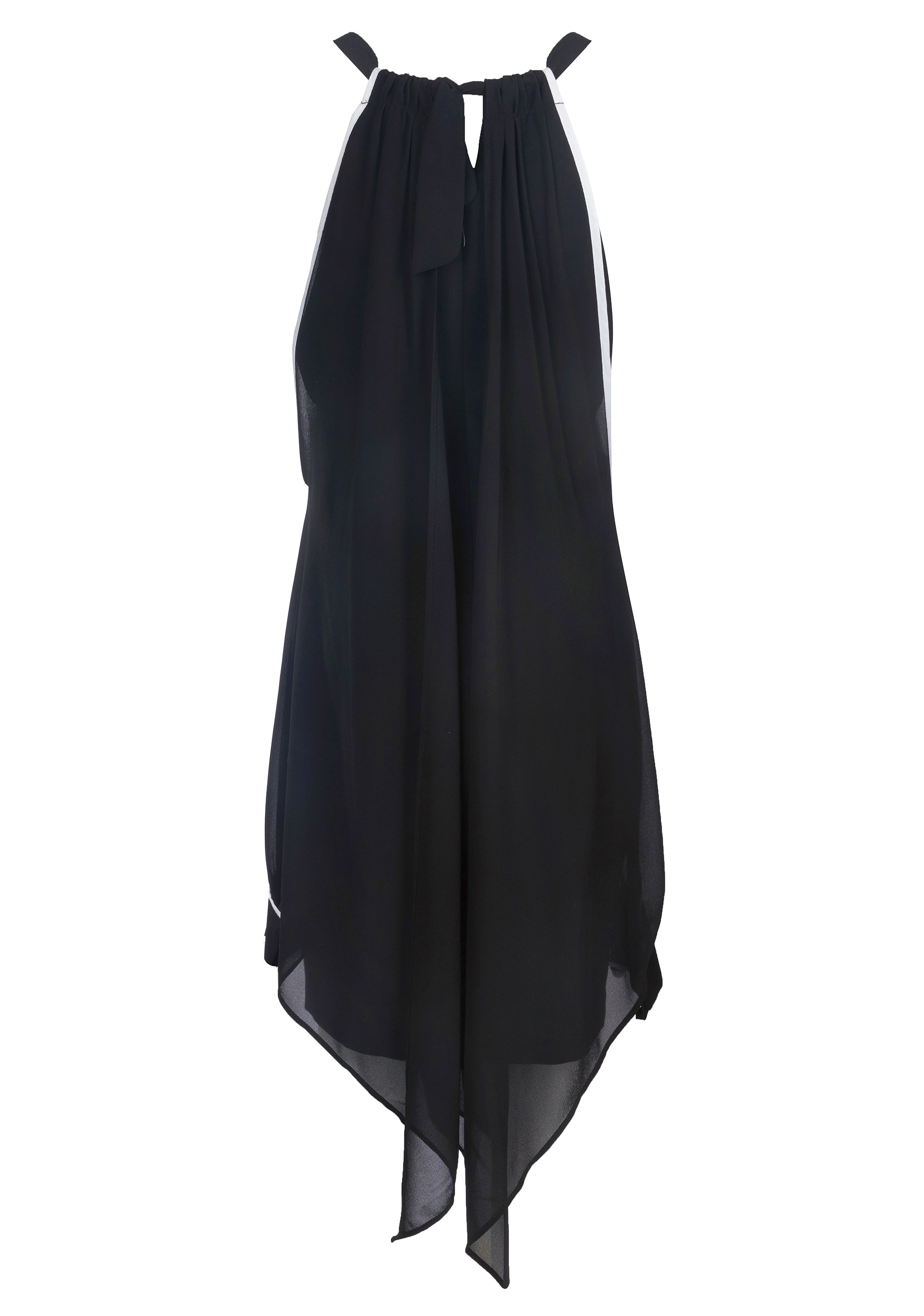 Abito tubino slim con maniche ampie in georgette-FRACOMINA-FQ22WD1012W41201-053-FA-XS