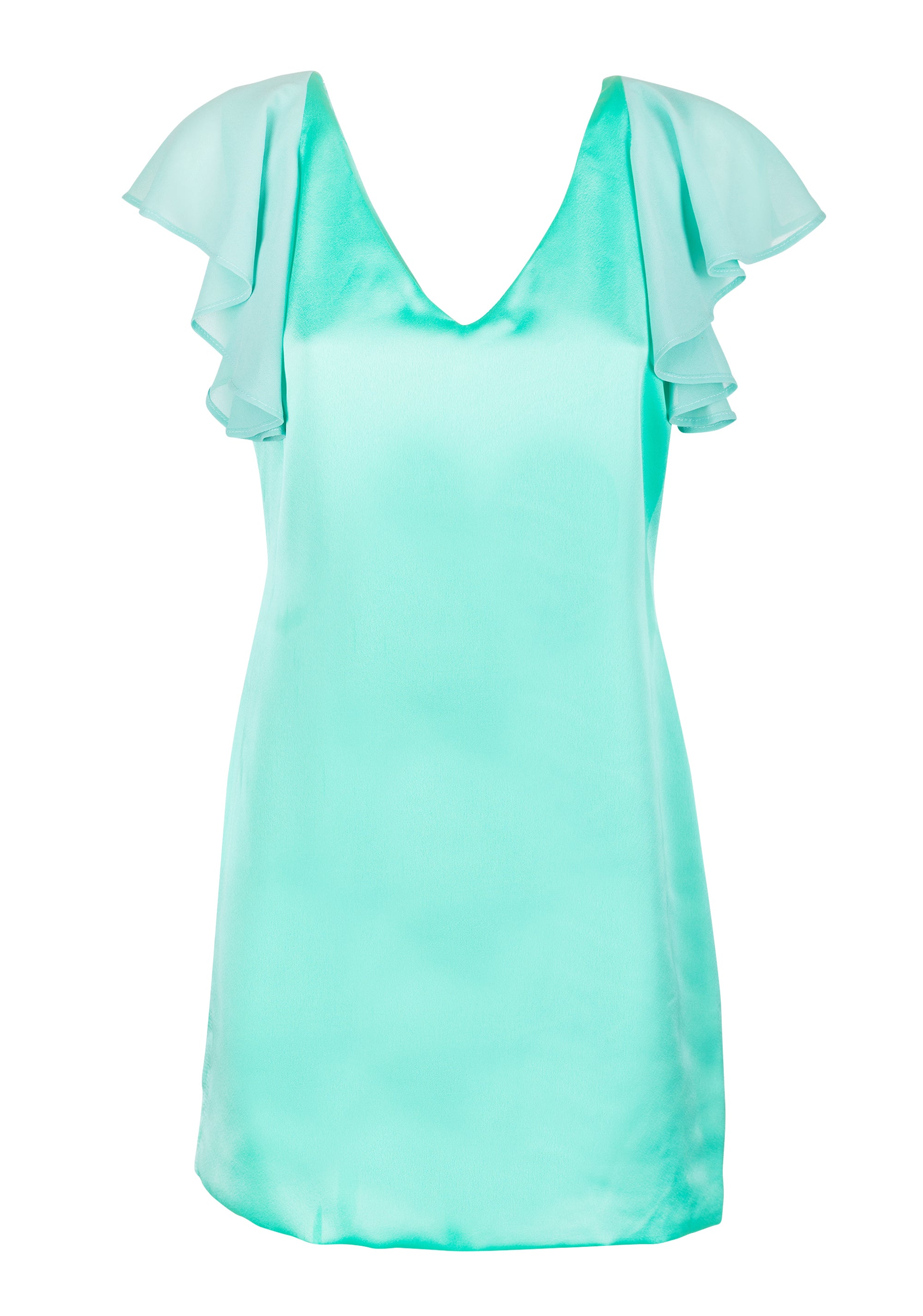 Abito regular con inserto in georgette