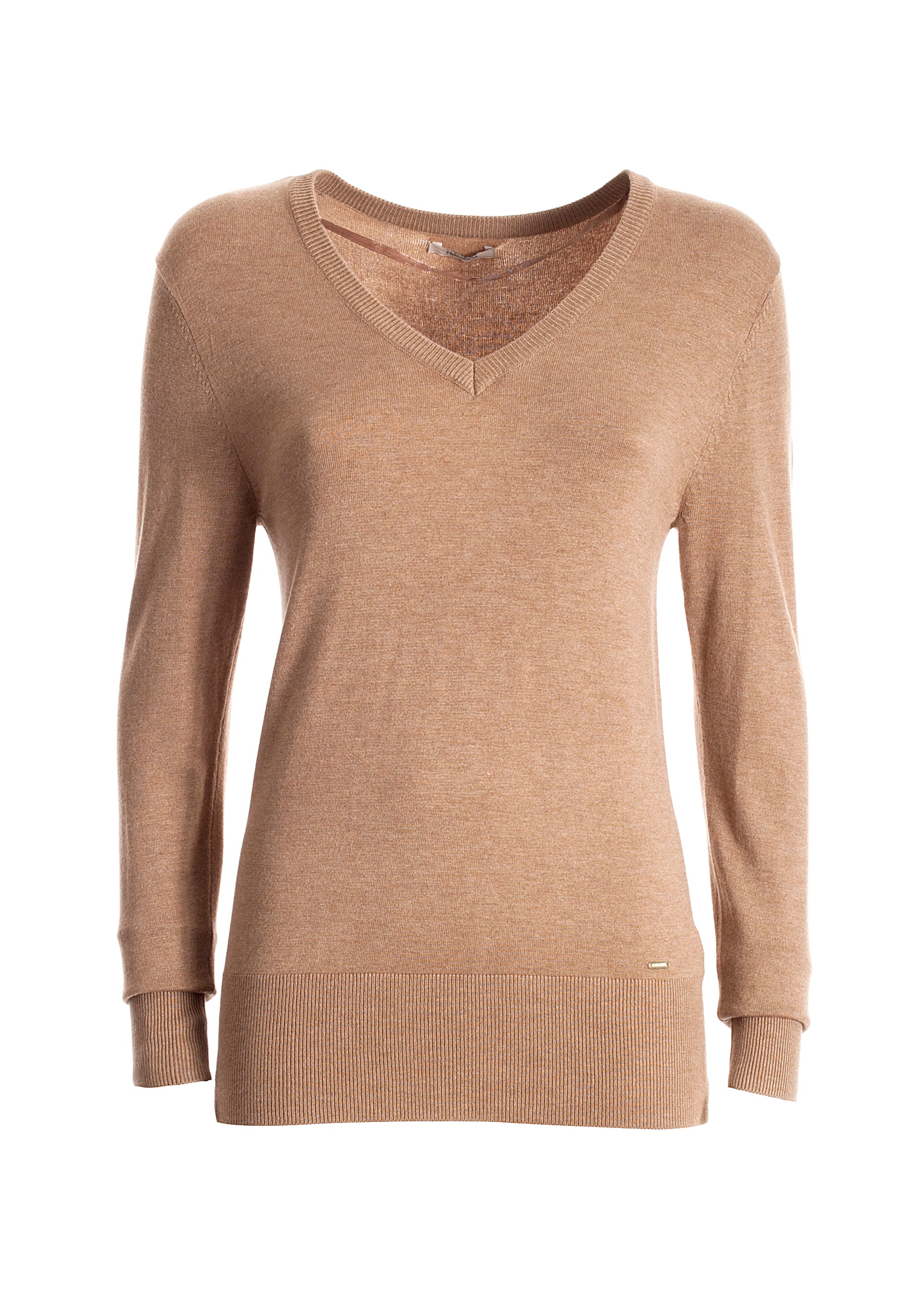 Maglia aderente con scollo a V