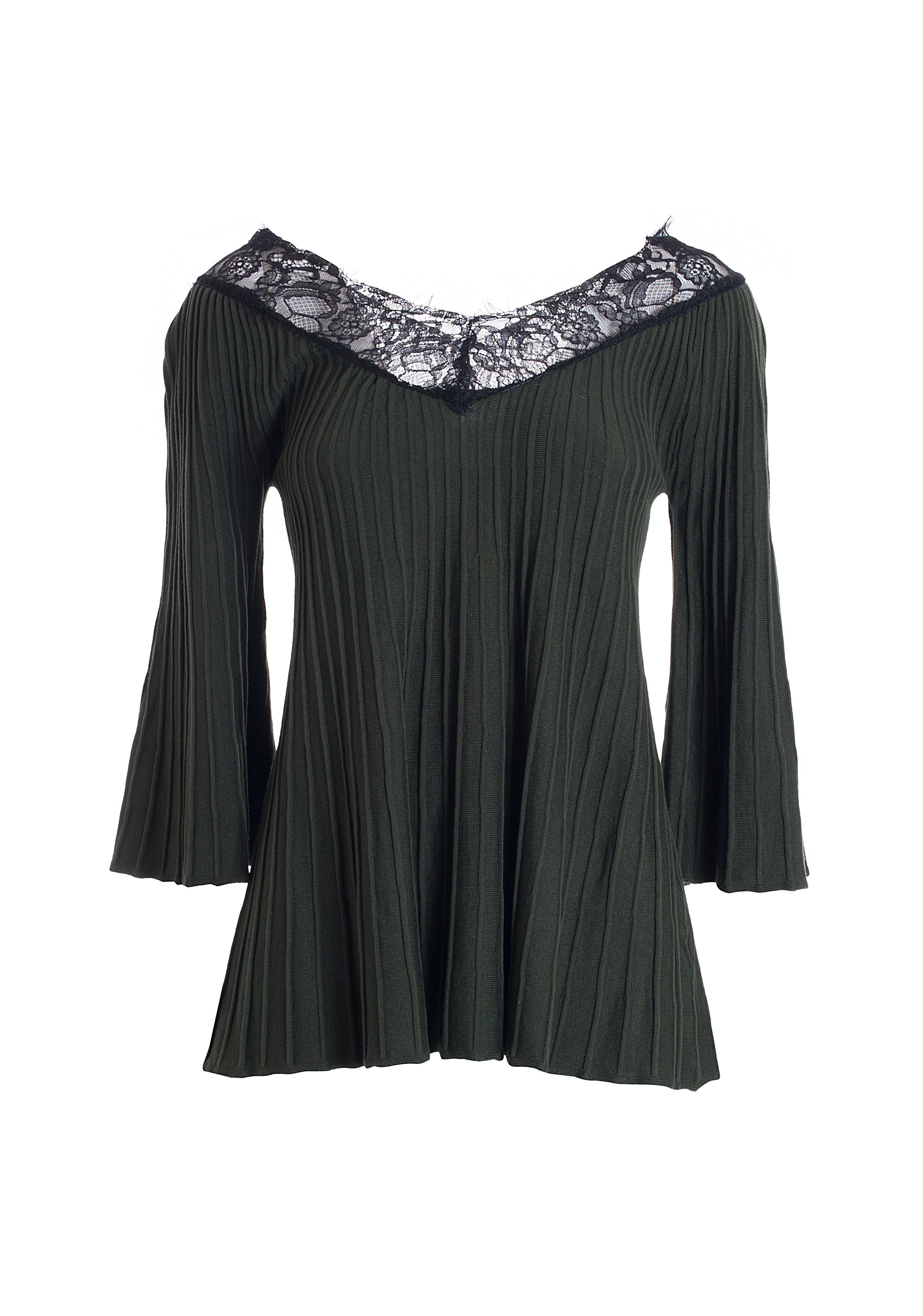 Maglia linea ad A a coste
