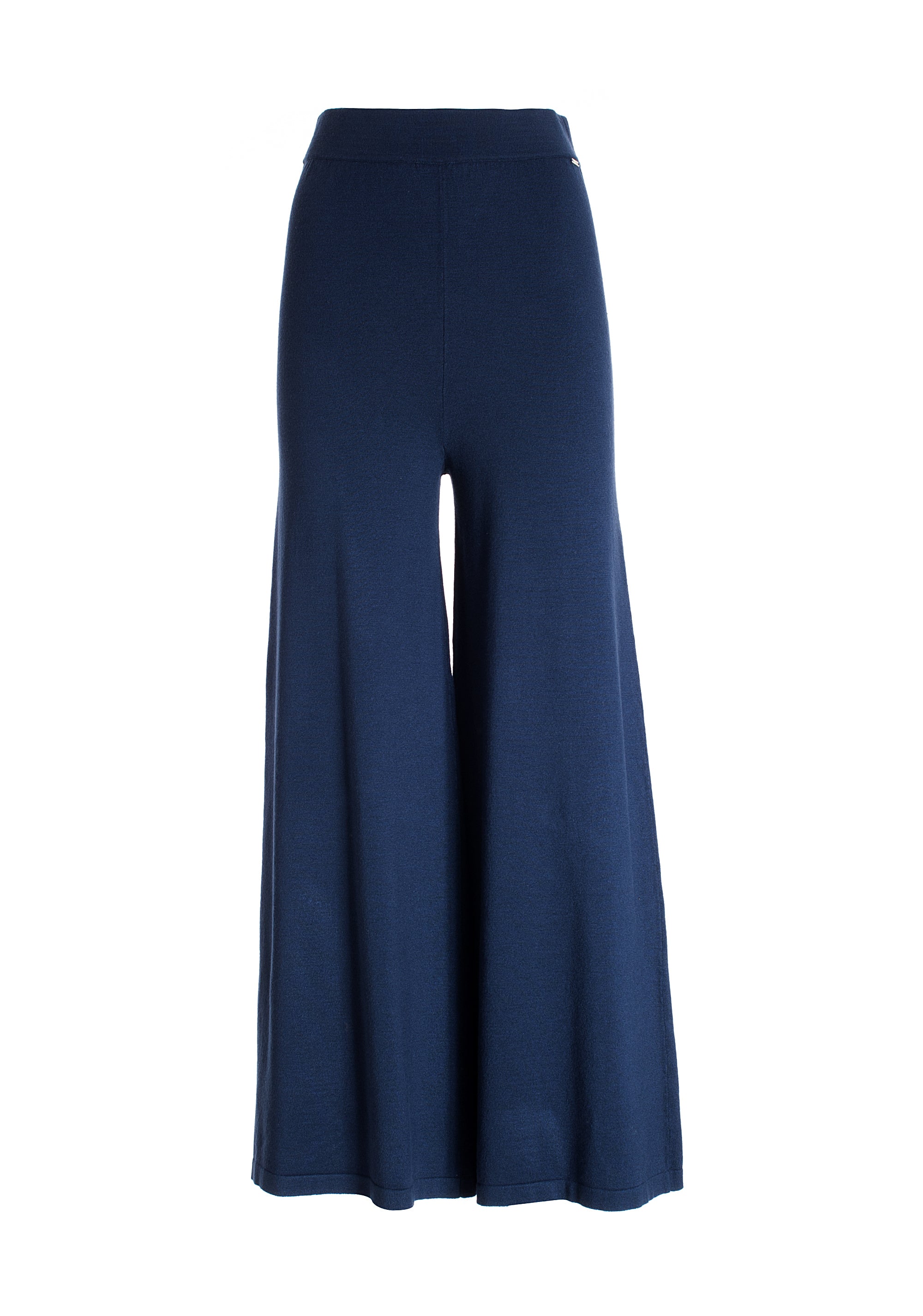 Pantalone flare in maglia