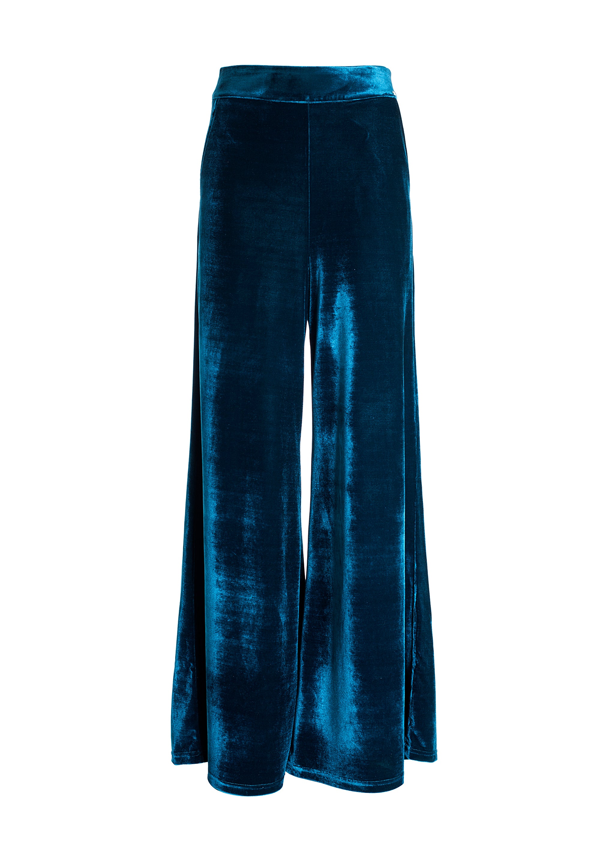 Pantalone palazzo ampio in velluto