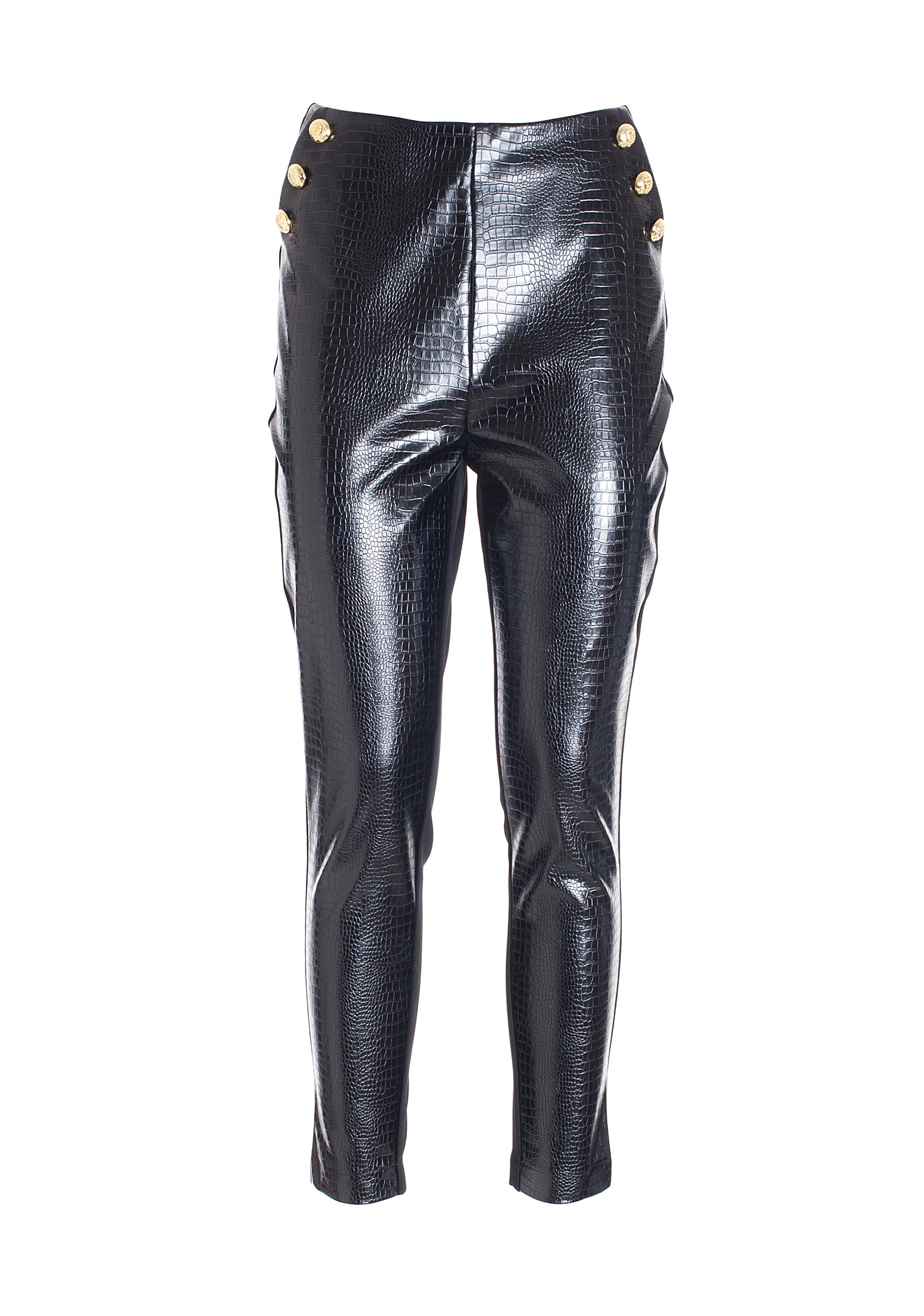 Leggings skinny con stampa coccodrillo