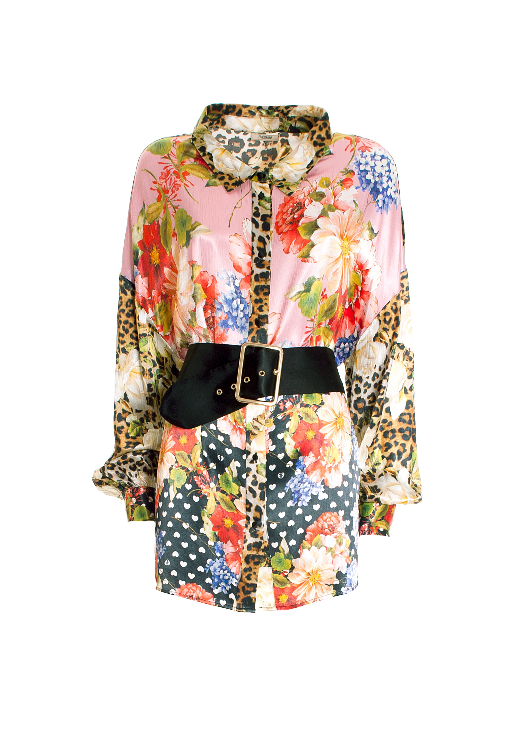 Camicia over in fantasia multicolor