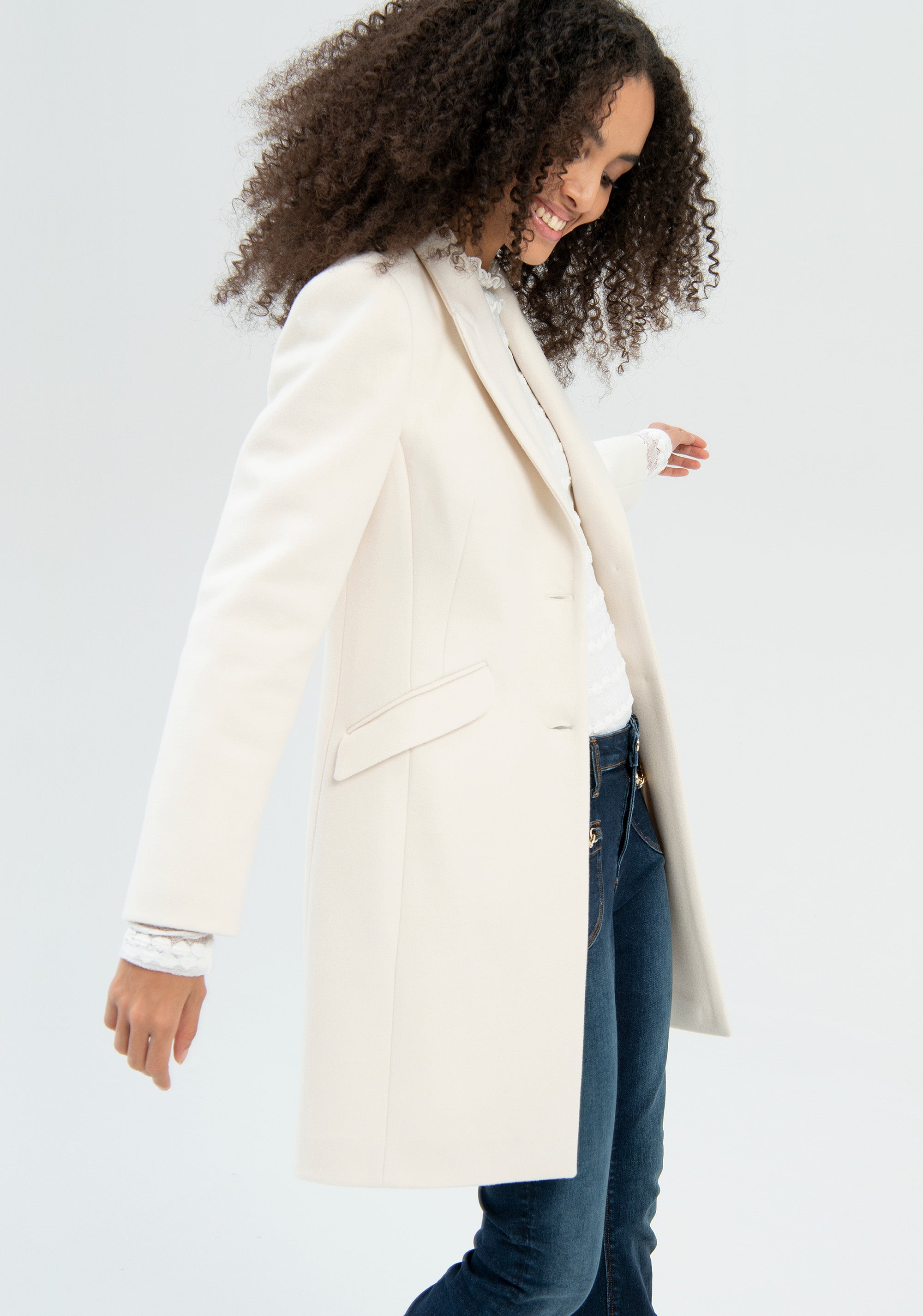 Cappotto slim midi in panno-FRACOMINA-FR22WC1012W56201-L22-FA-XS