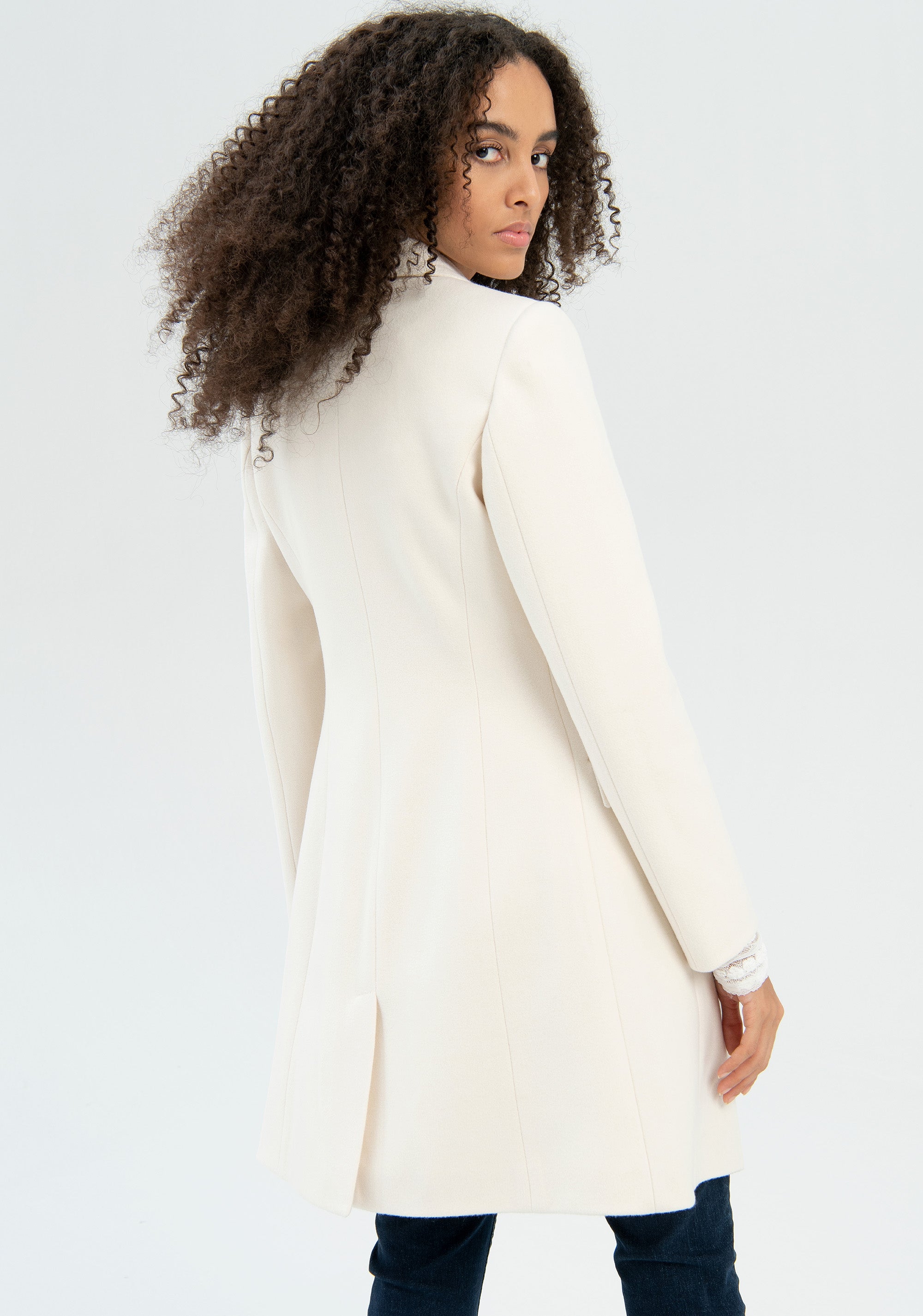 Cappotto slim midi in panno-FRACOMINA-FR22WC1012W56201-L22-FA-XS