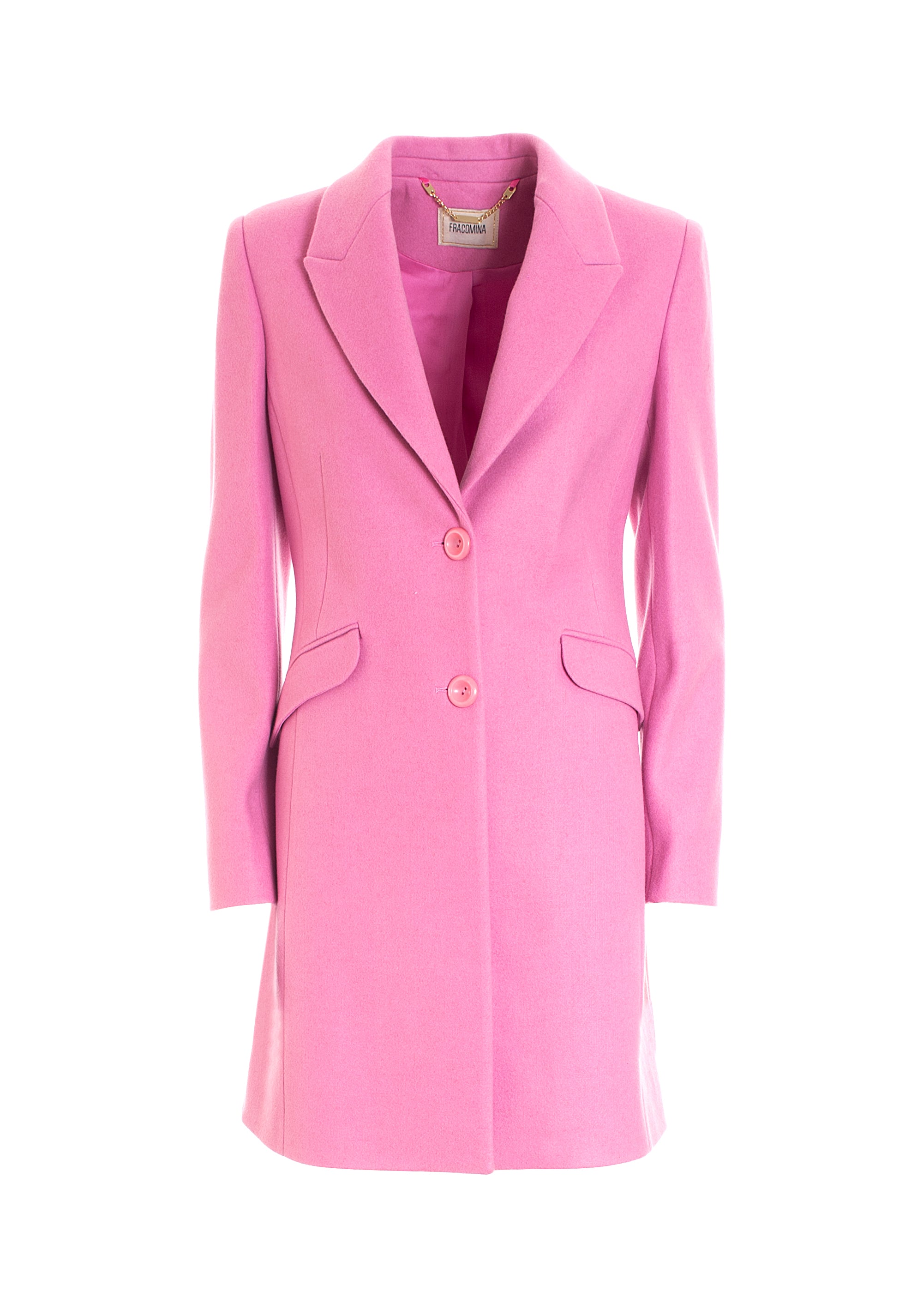 Cappotto slim midi in panno-FRACOMINA-FR22WC1012W56201-226-FA-XS